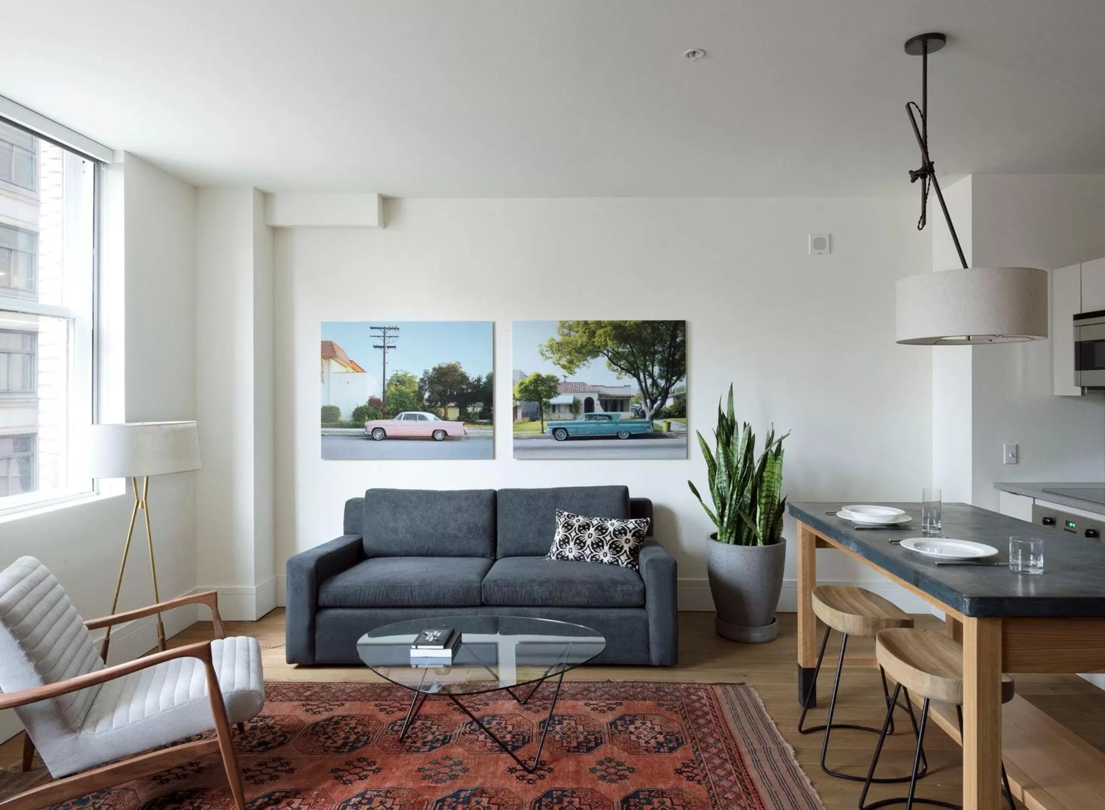 Living room in ROOST Midtown