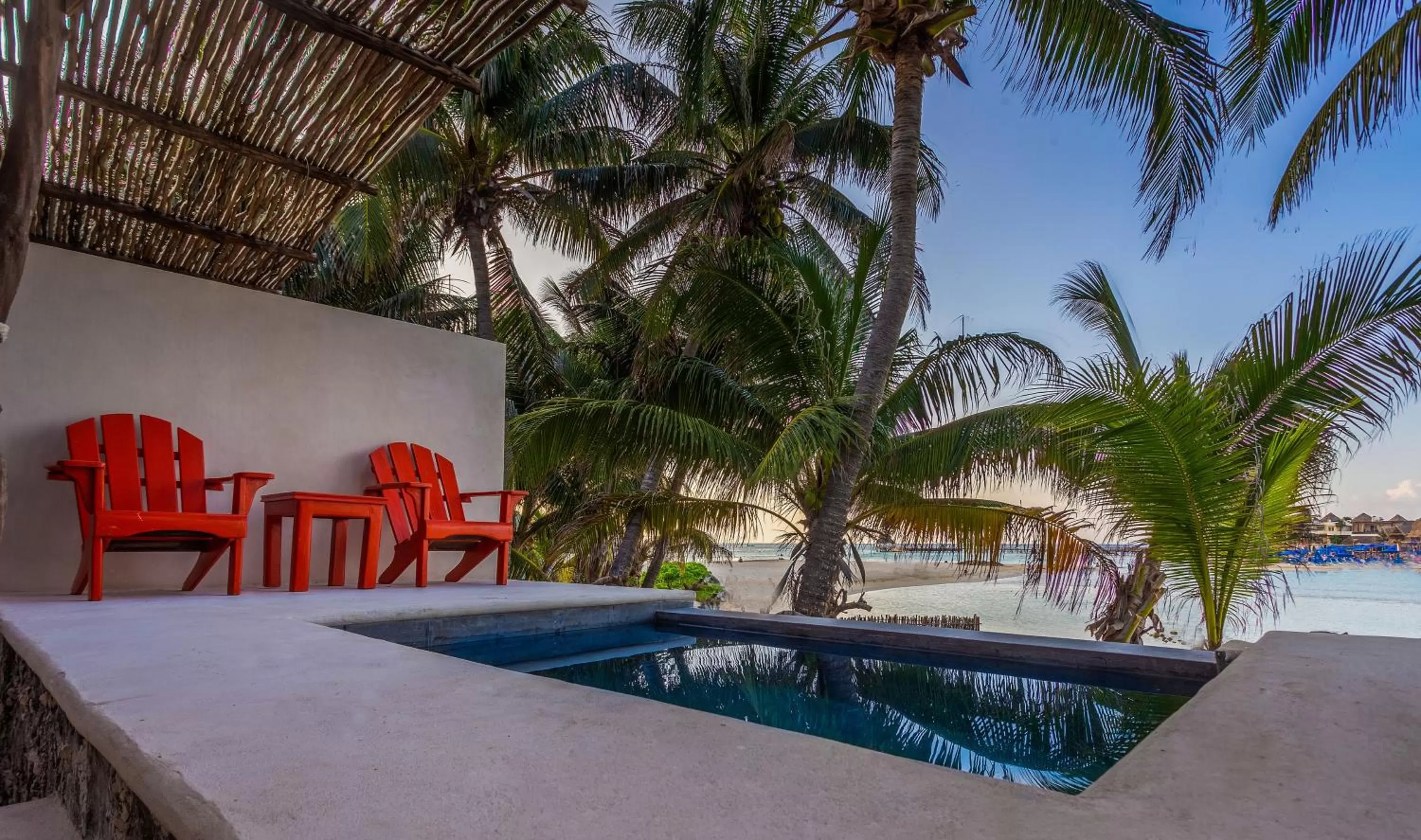 Pool view in Lotus Beach Hotel - Adults Only