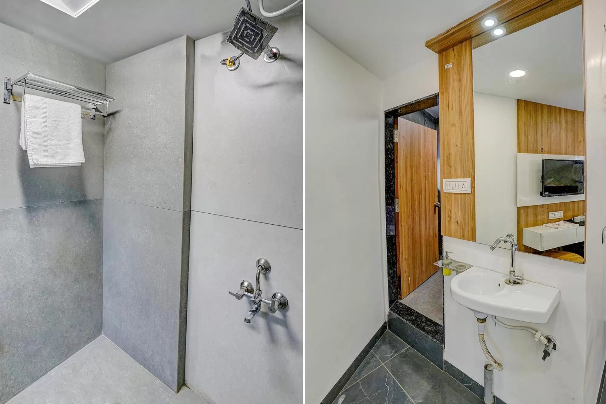 Bathroom in FabHotel Galaxy Stay - Nr Morya Hospital