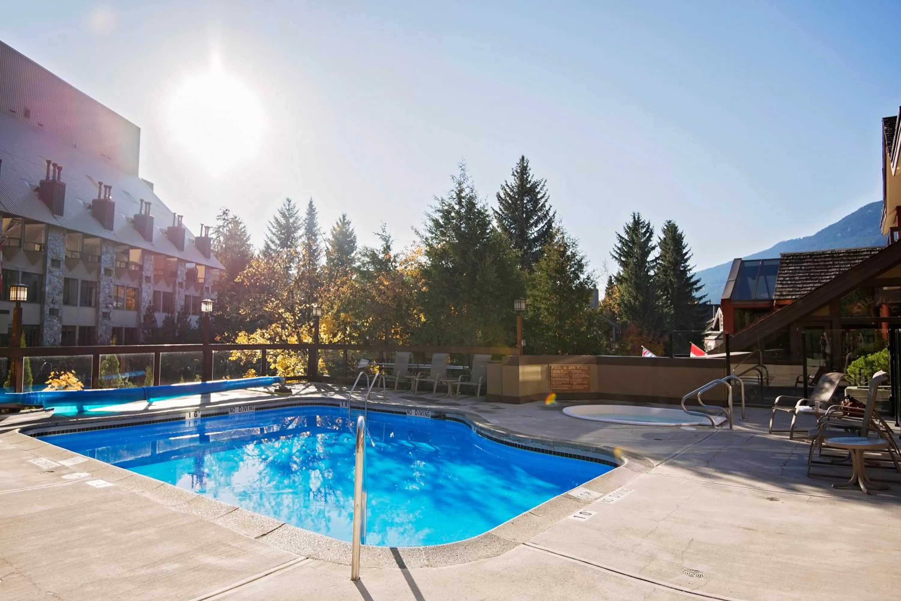Swimming pool in Whistler Village Inn & Suites
