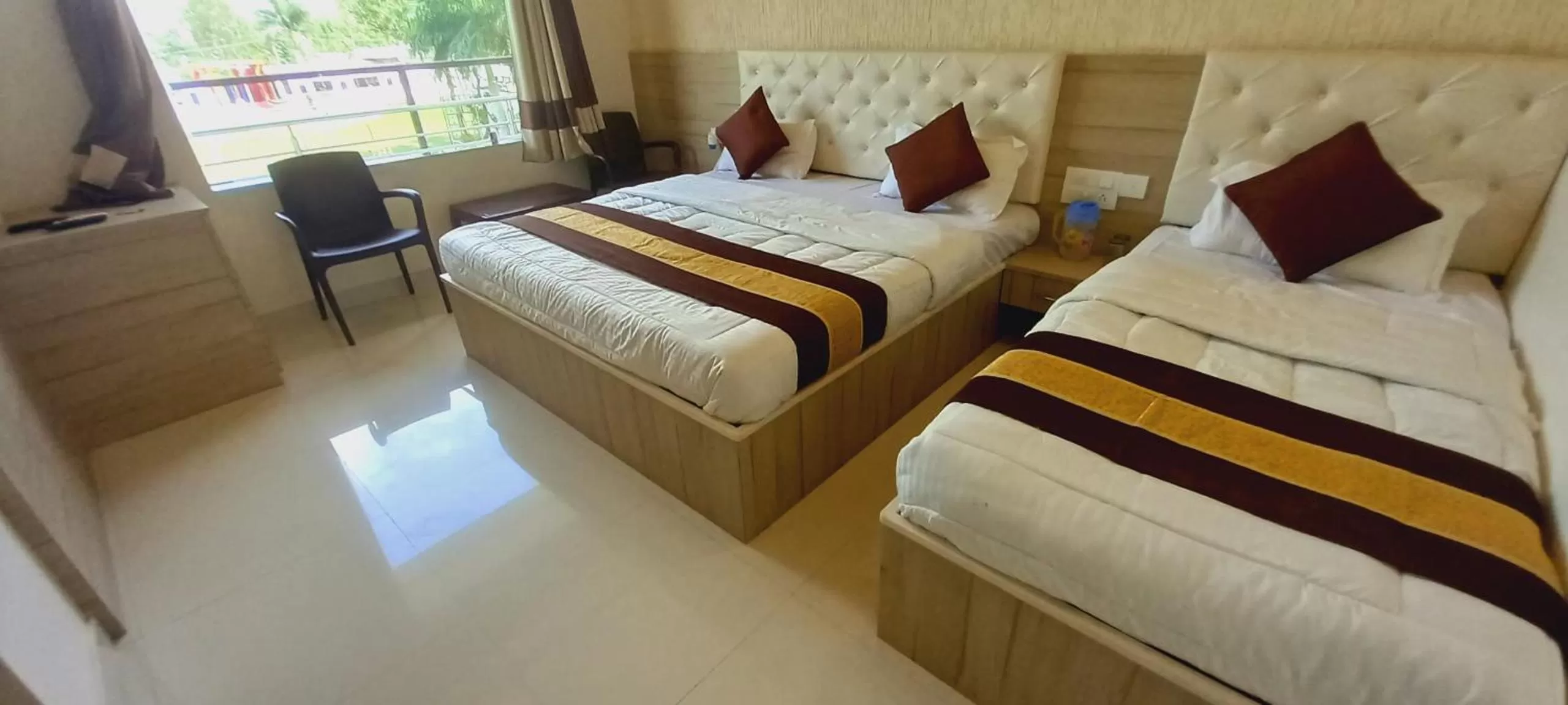 Photo of the whole room, Bed in Sanjog Resort