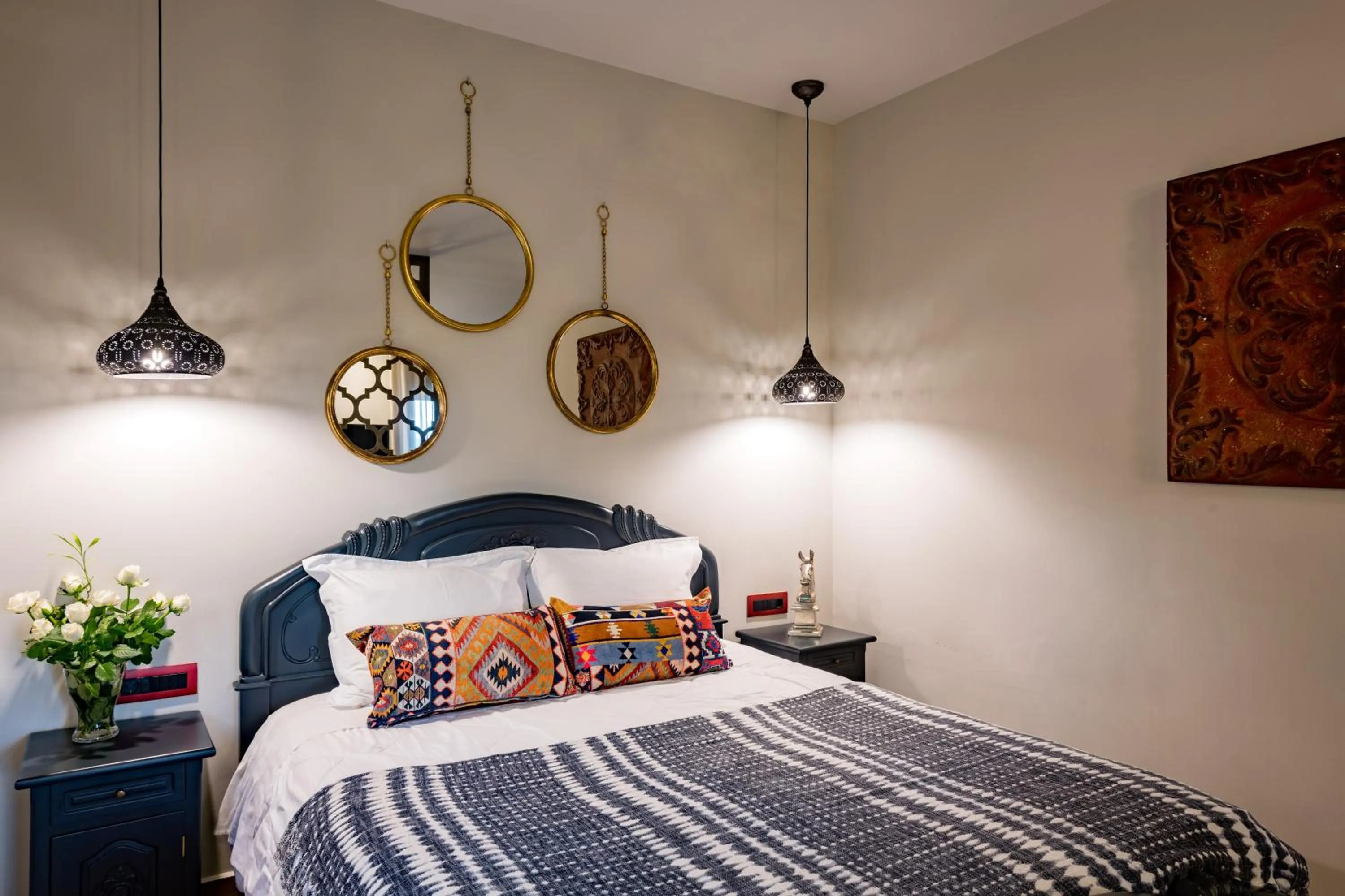 Bedroom, Bed in Anthemion Suites and Villas