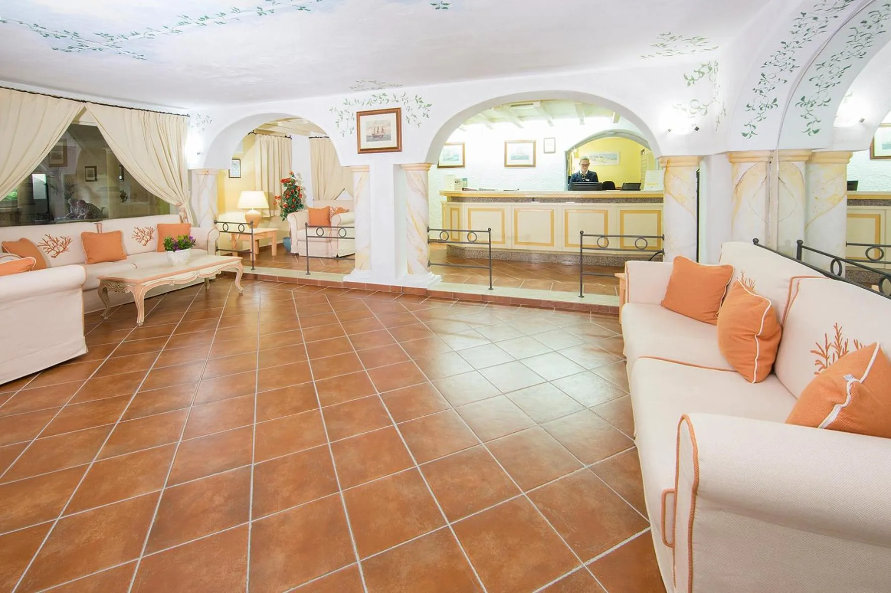 Lobby or reception in Colonna Beach Hotel Marinella