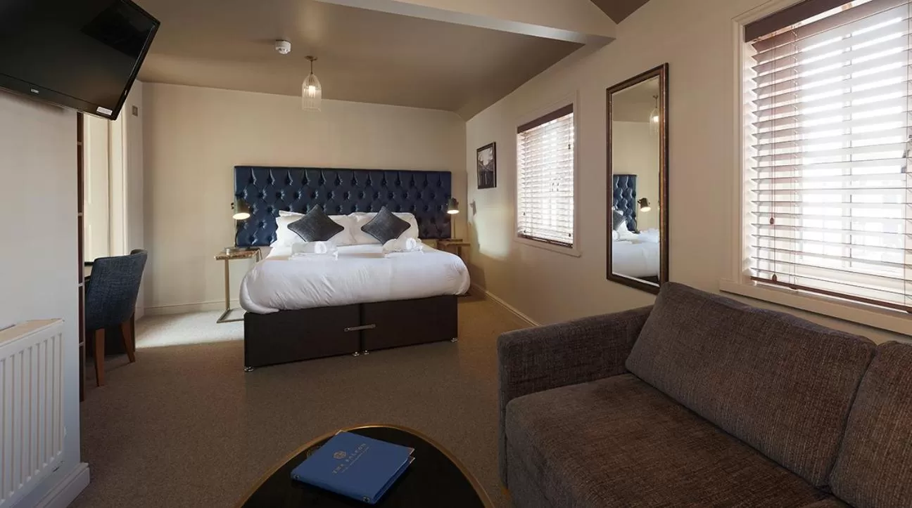 Bed in The Falcon Hotel