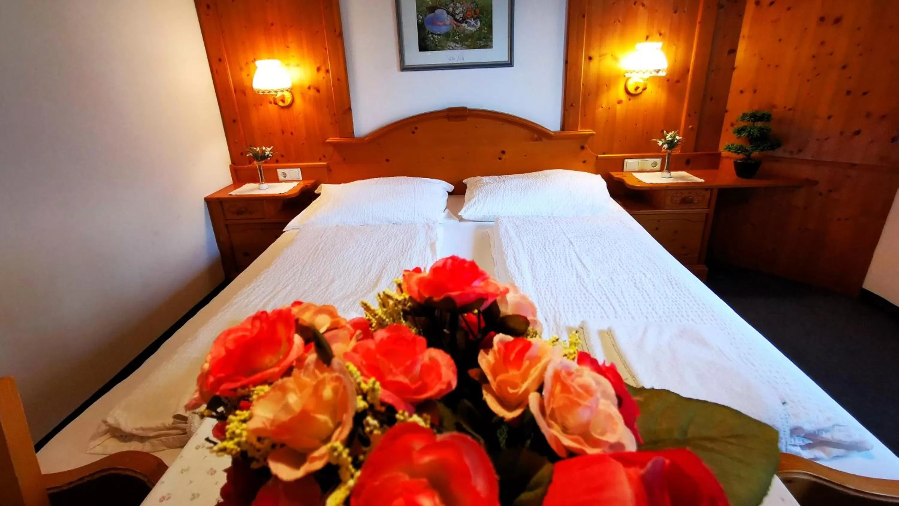 Bed in Gasthof Geronimo