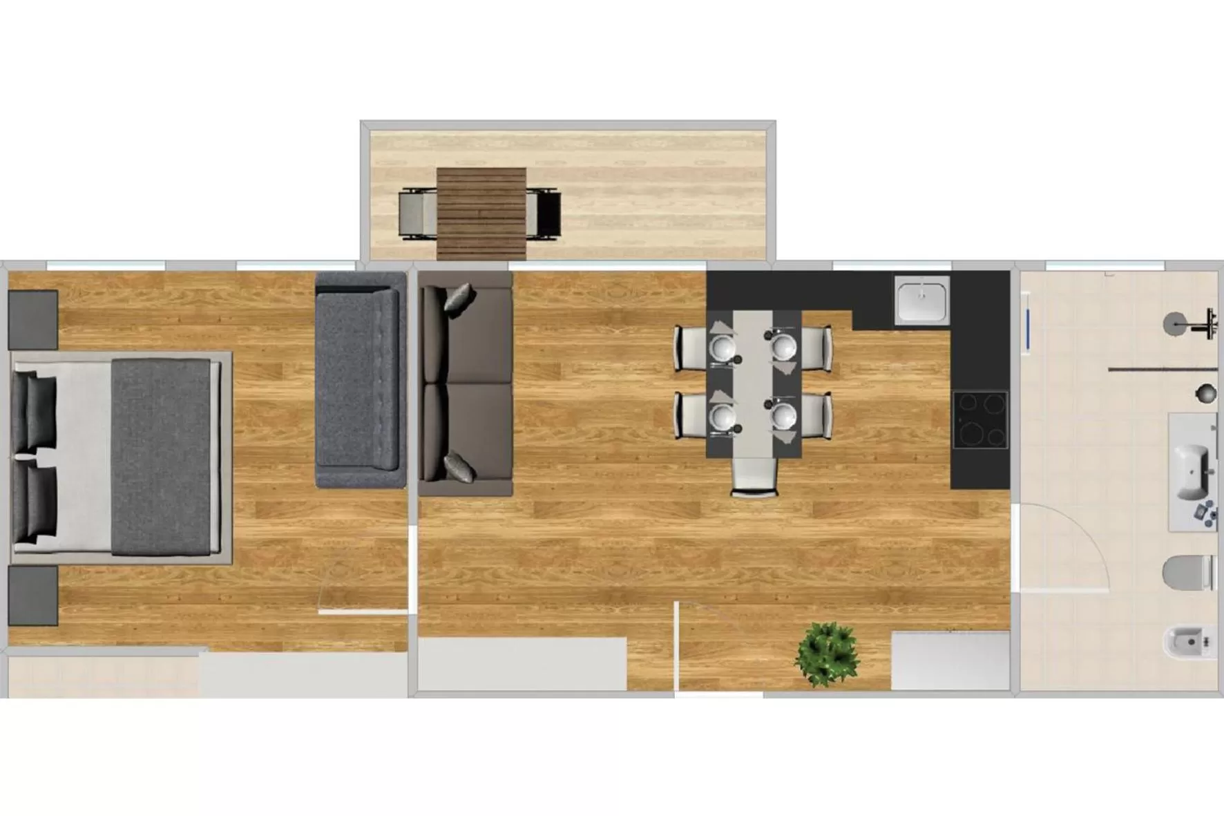 Floor plan in K1 Mountain Chalet - Luxury Apartements
