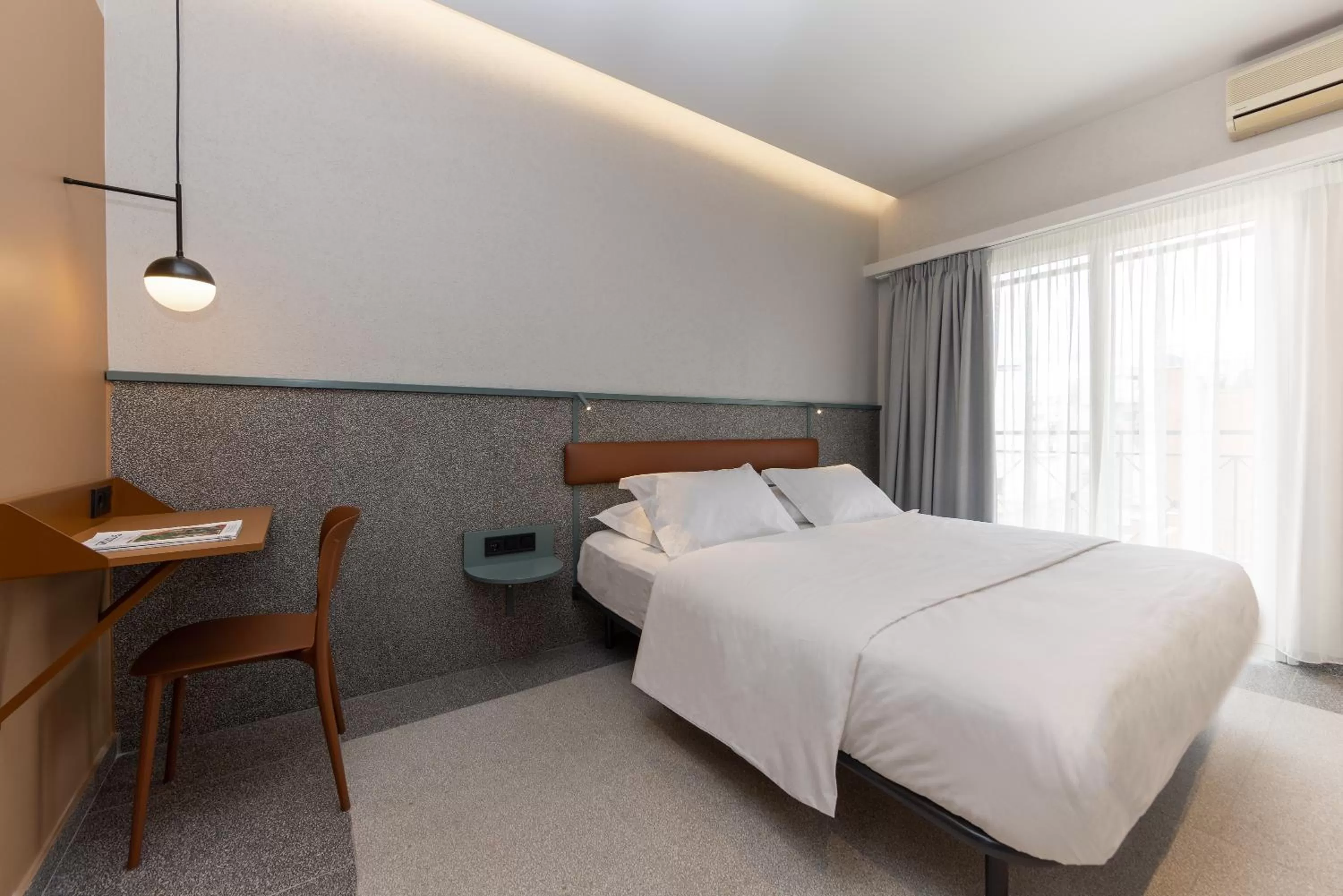 Bed in Evripides Hotel