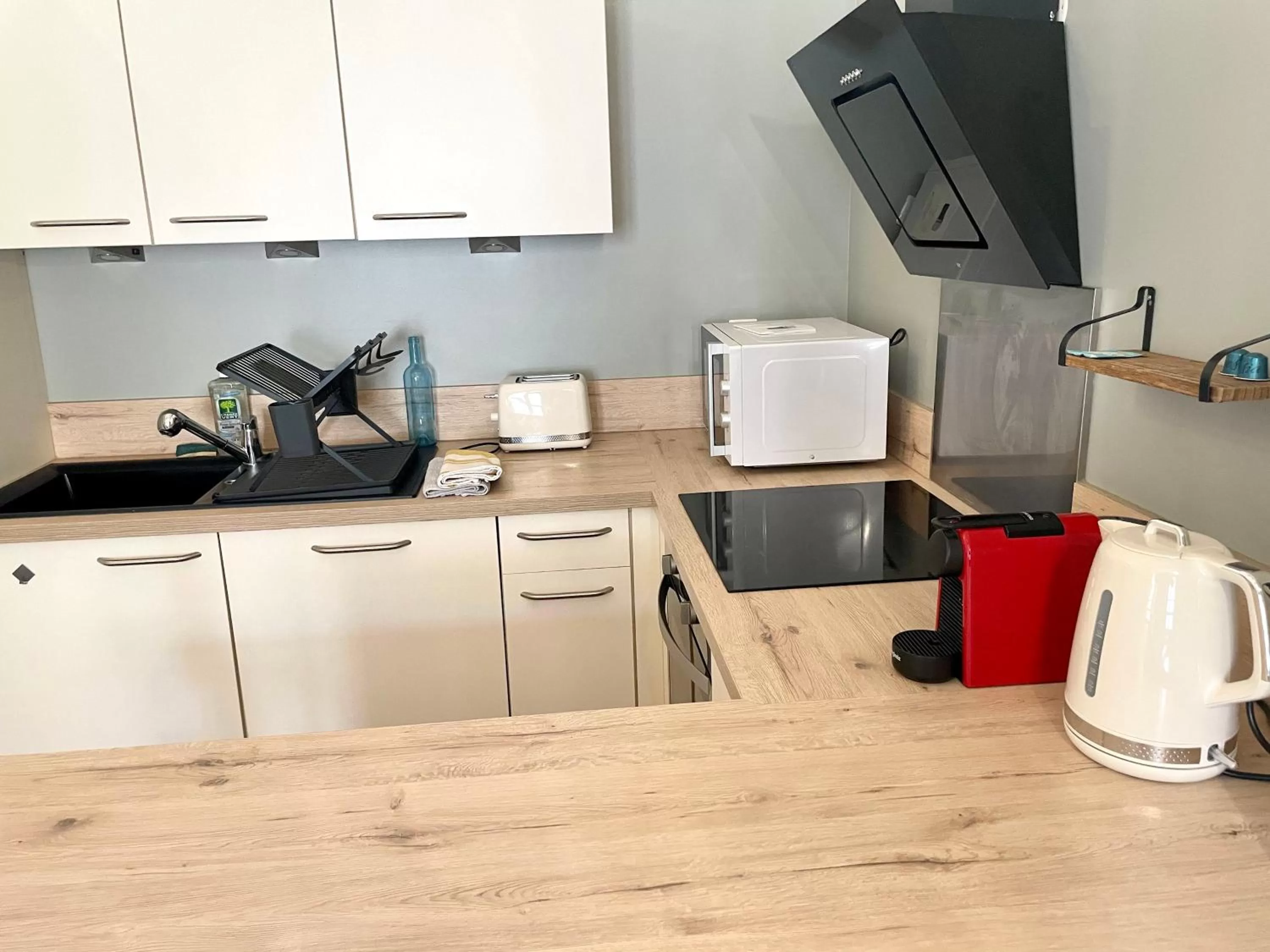 dishwasher, Kitchen/Kitchenette in Dupain & Dubeurre Appart'Hôtel - Parking