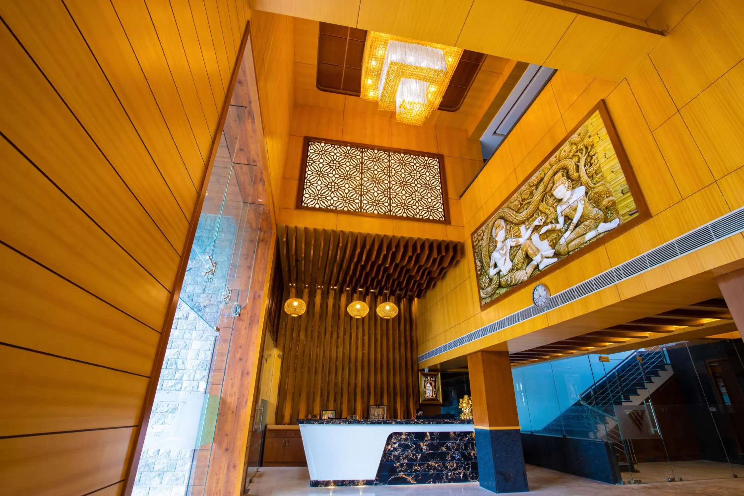 Lobby or reception in HOTEL VIJAYARANI