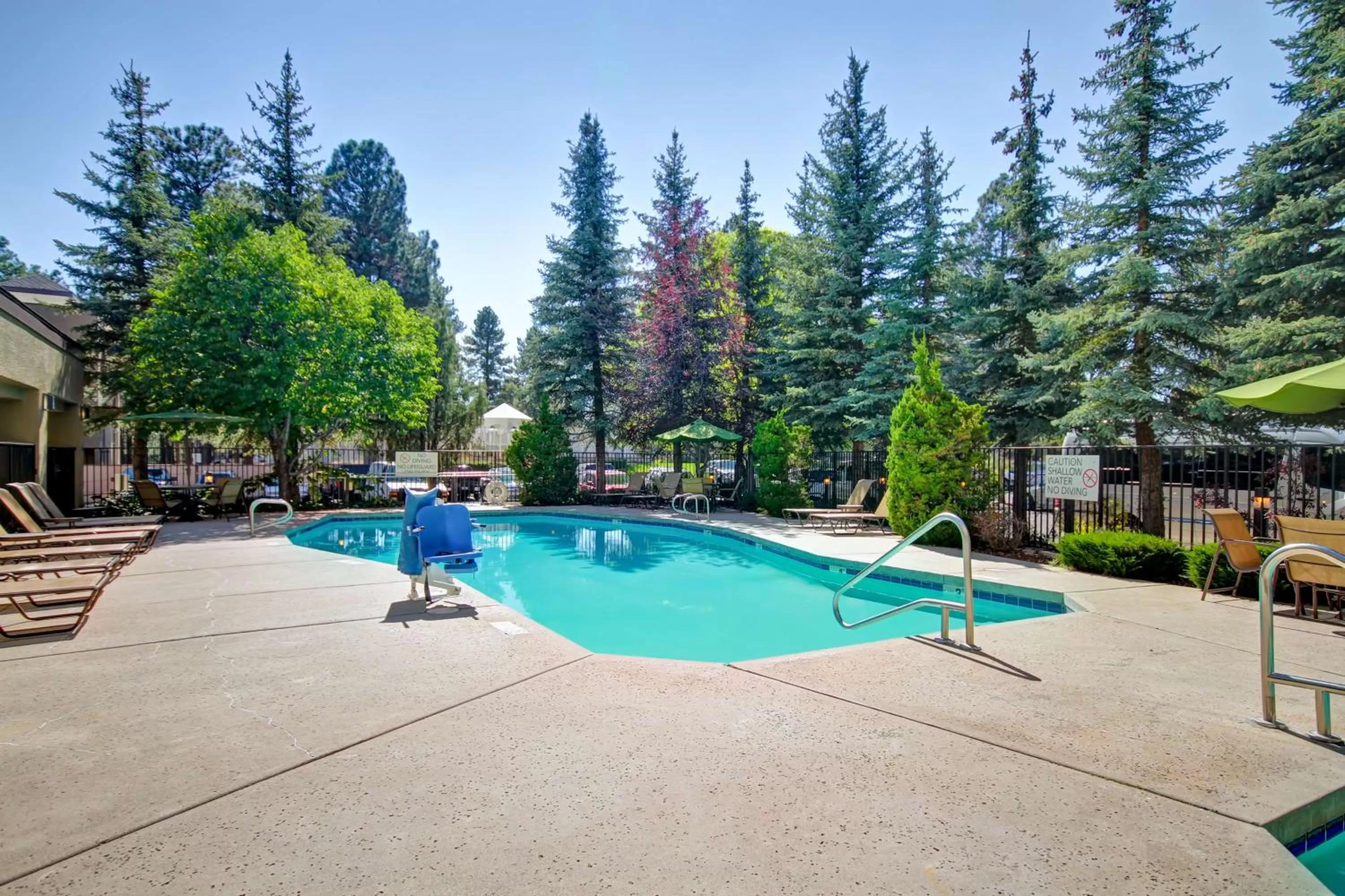Pool view in DoubleTree by Hilton Hotel Flagstaff