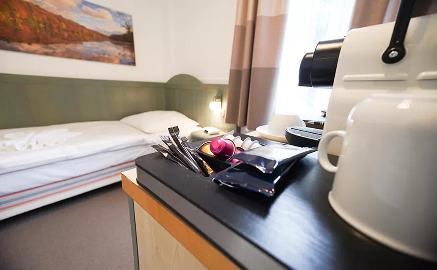 Decorative detail, Bed in Hotel Waldhalle