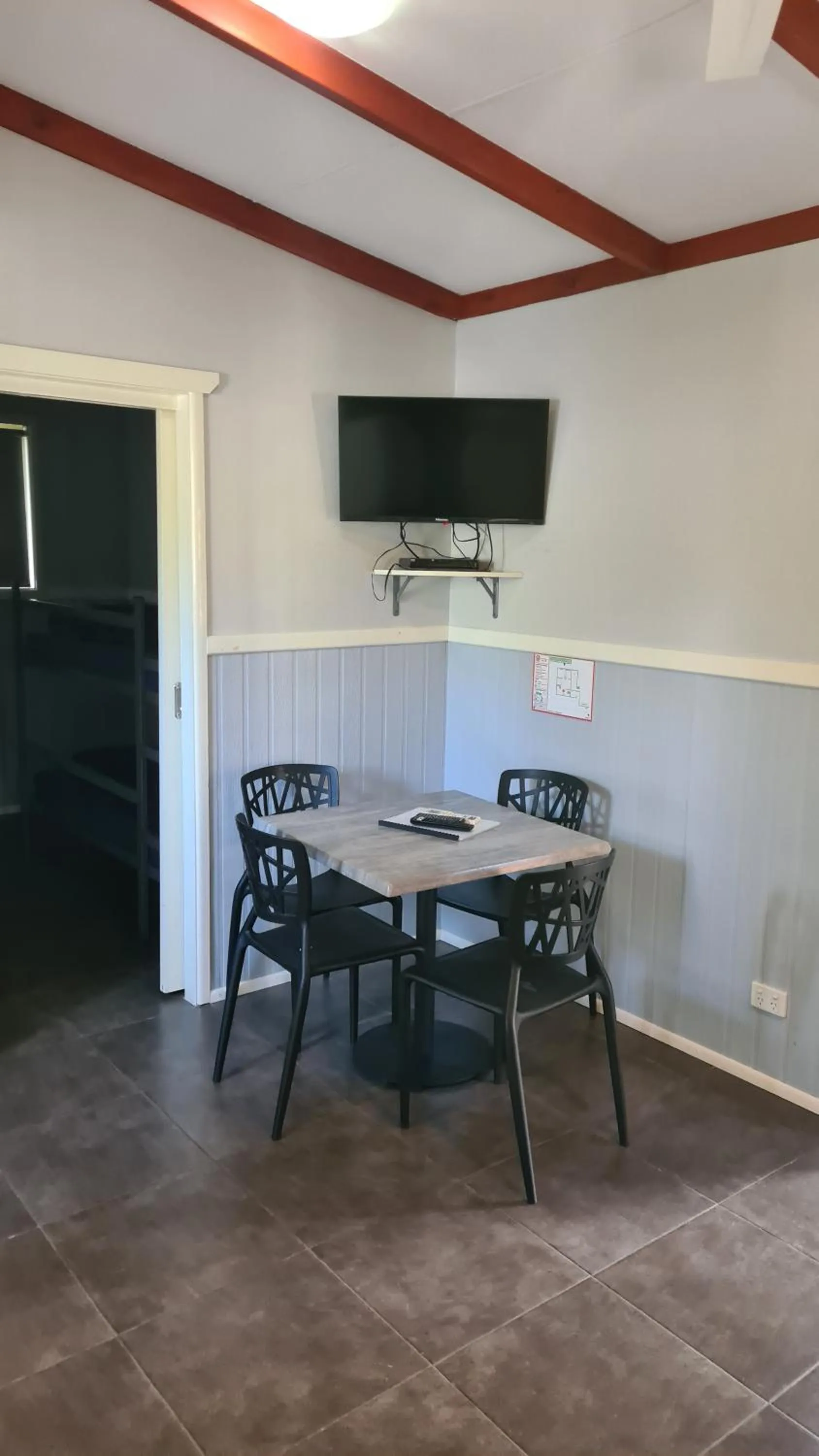 Dining area in Banana Coast Caravan Park