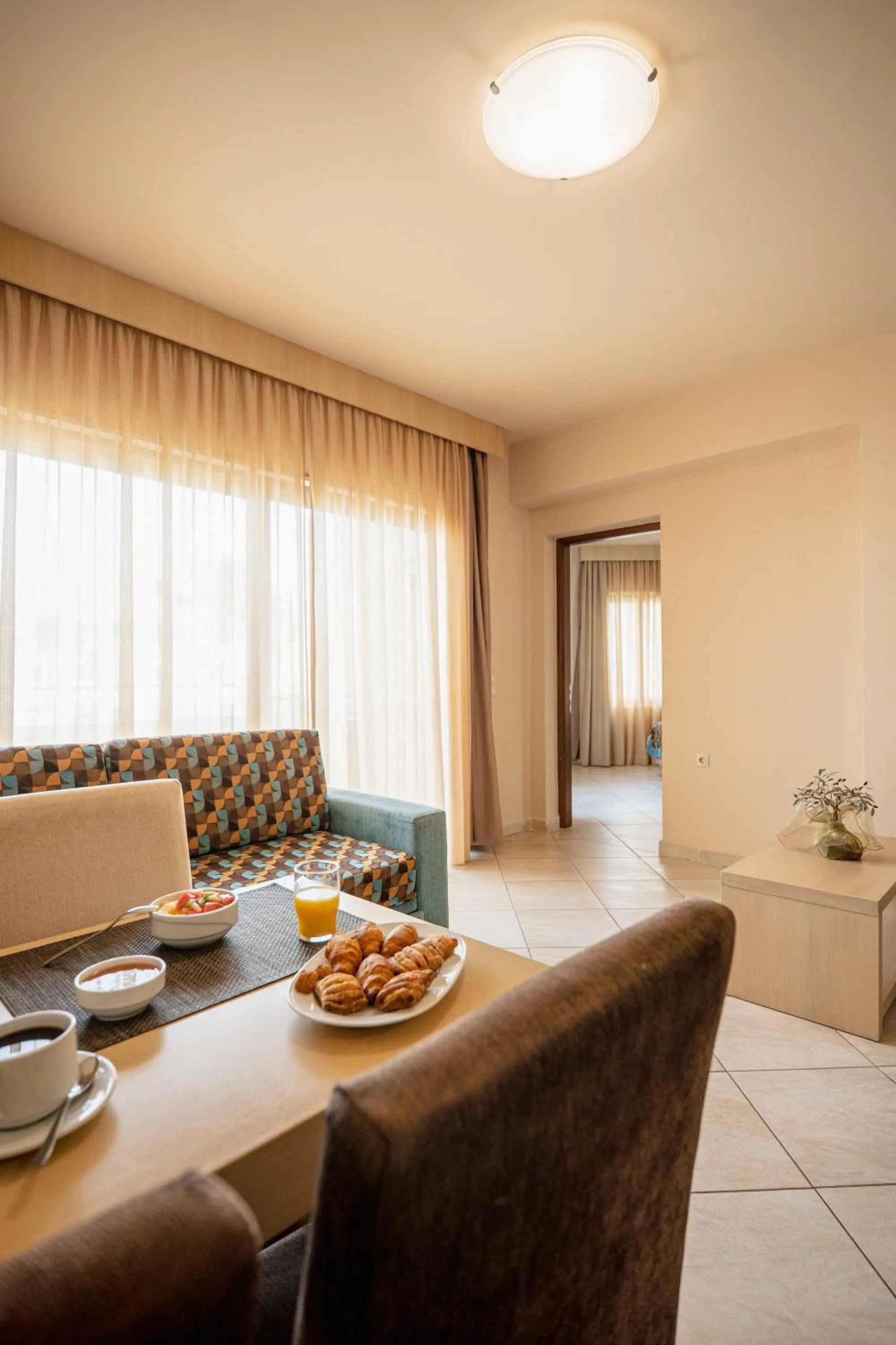 Living room in Molos Bay Hotel