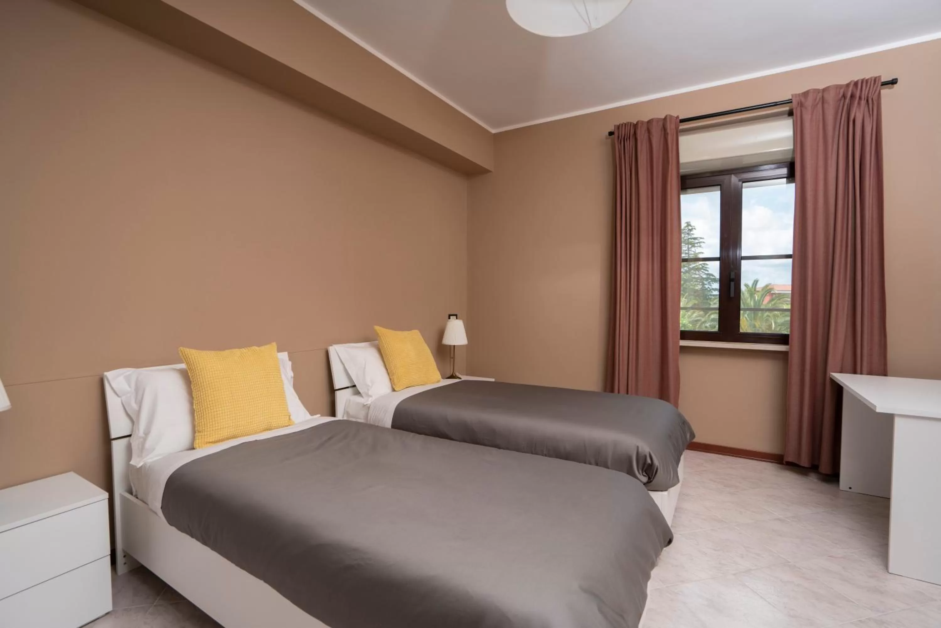 Bed in Gerosa Guest House