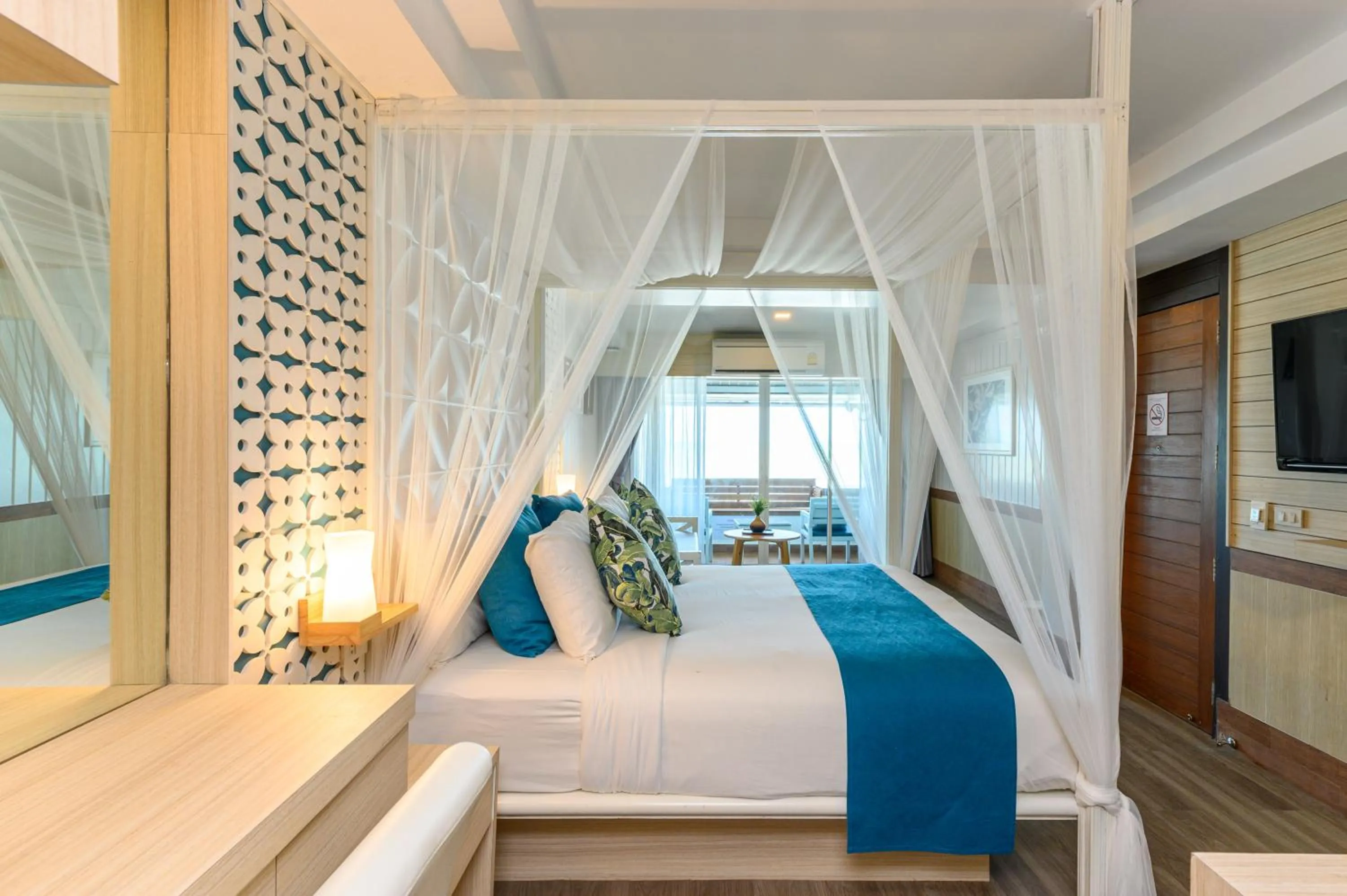 Bed in Maldives Beach Resort