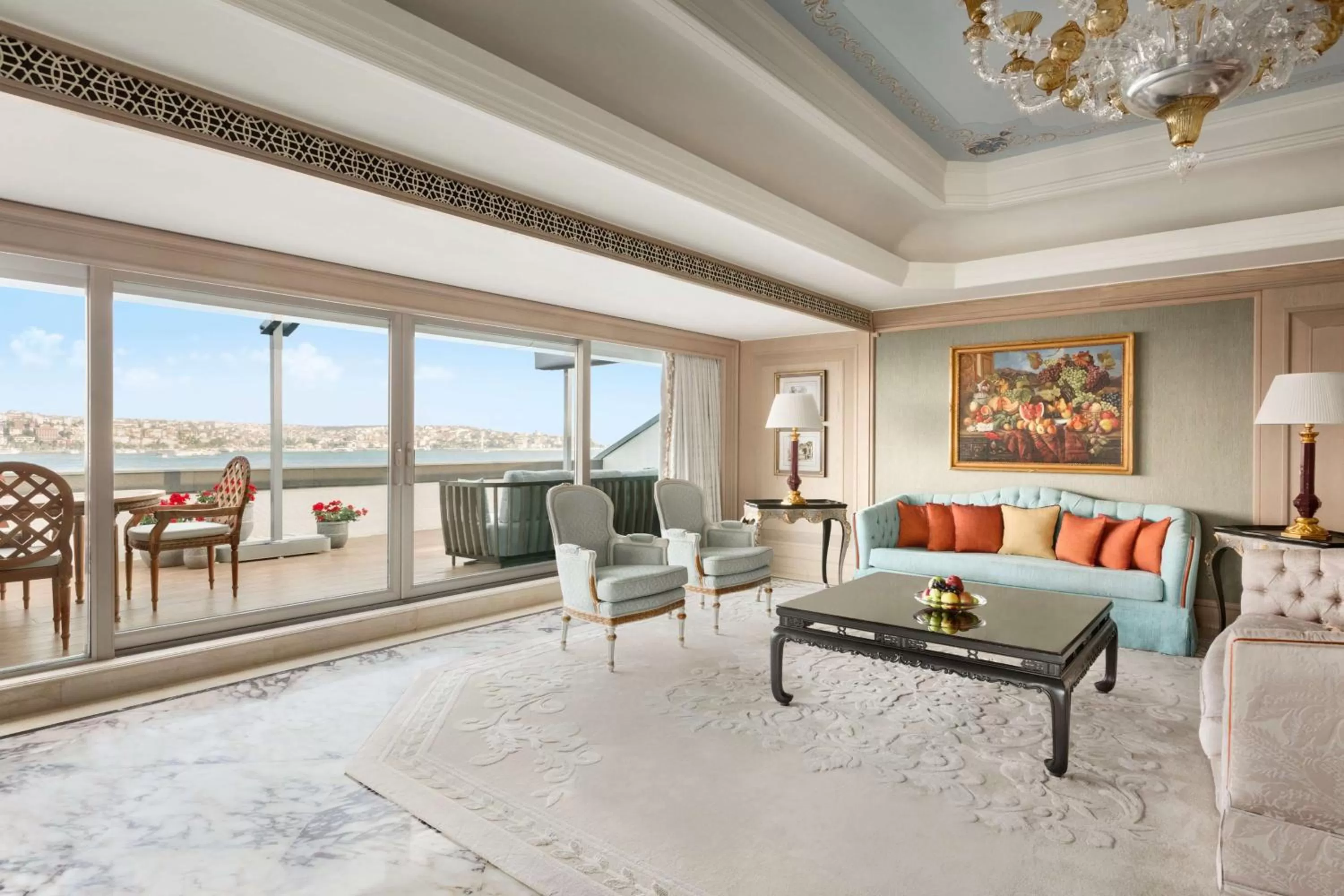 Living room in Shangri-La Bosphorus, Istanbul