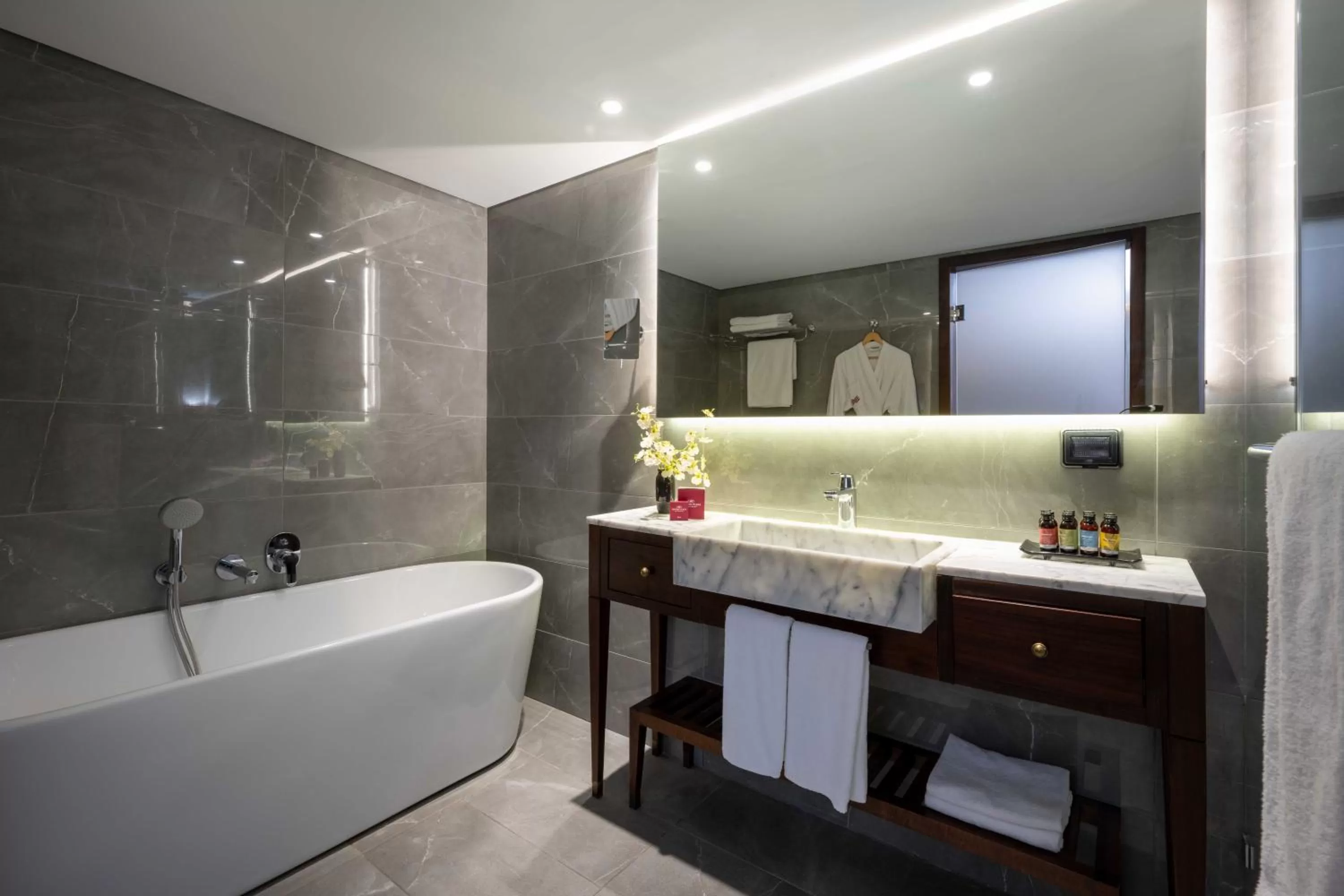 Bathroom in Crowne Plaza Tel Aviv Beach by IHG
