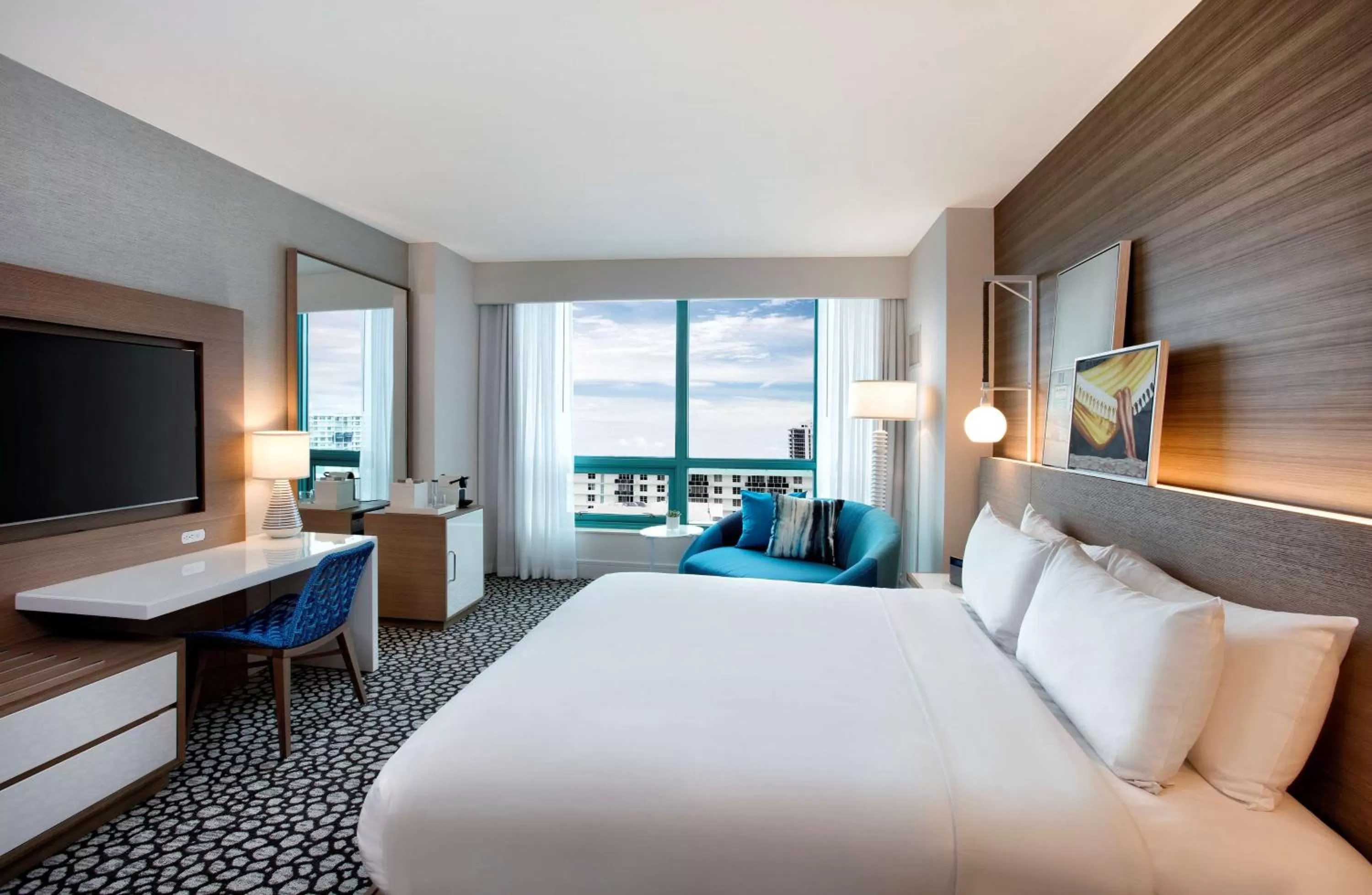 Bed in The Diplomat Beach Resort Hollywood, Curio Collection by Hilton