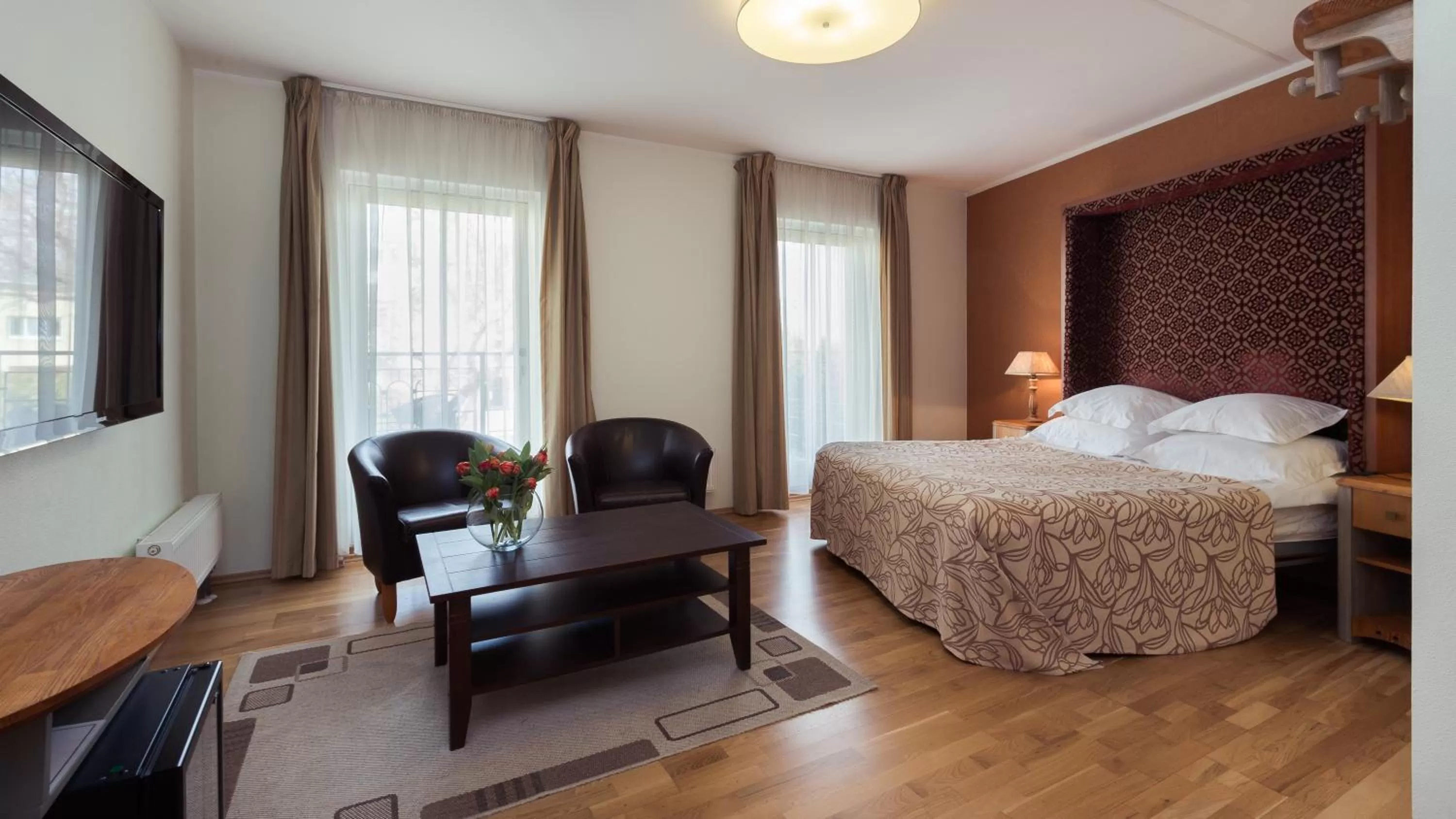 Bed in Hotel Villa Wesset