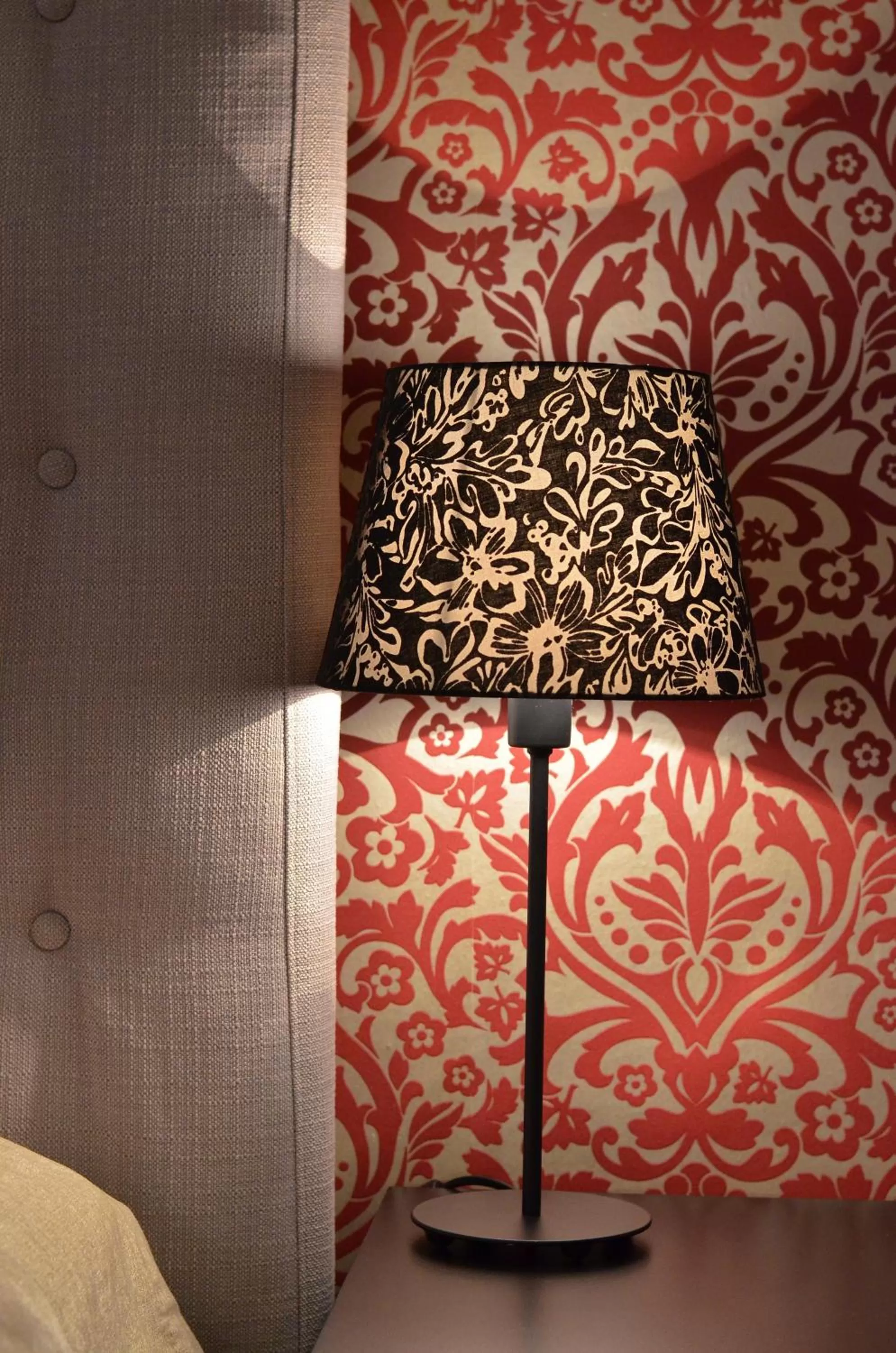 Decorative detail, Bed in Art Garni Hotel