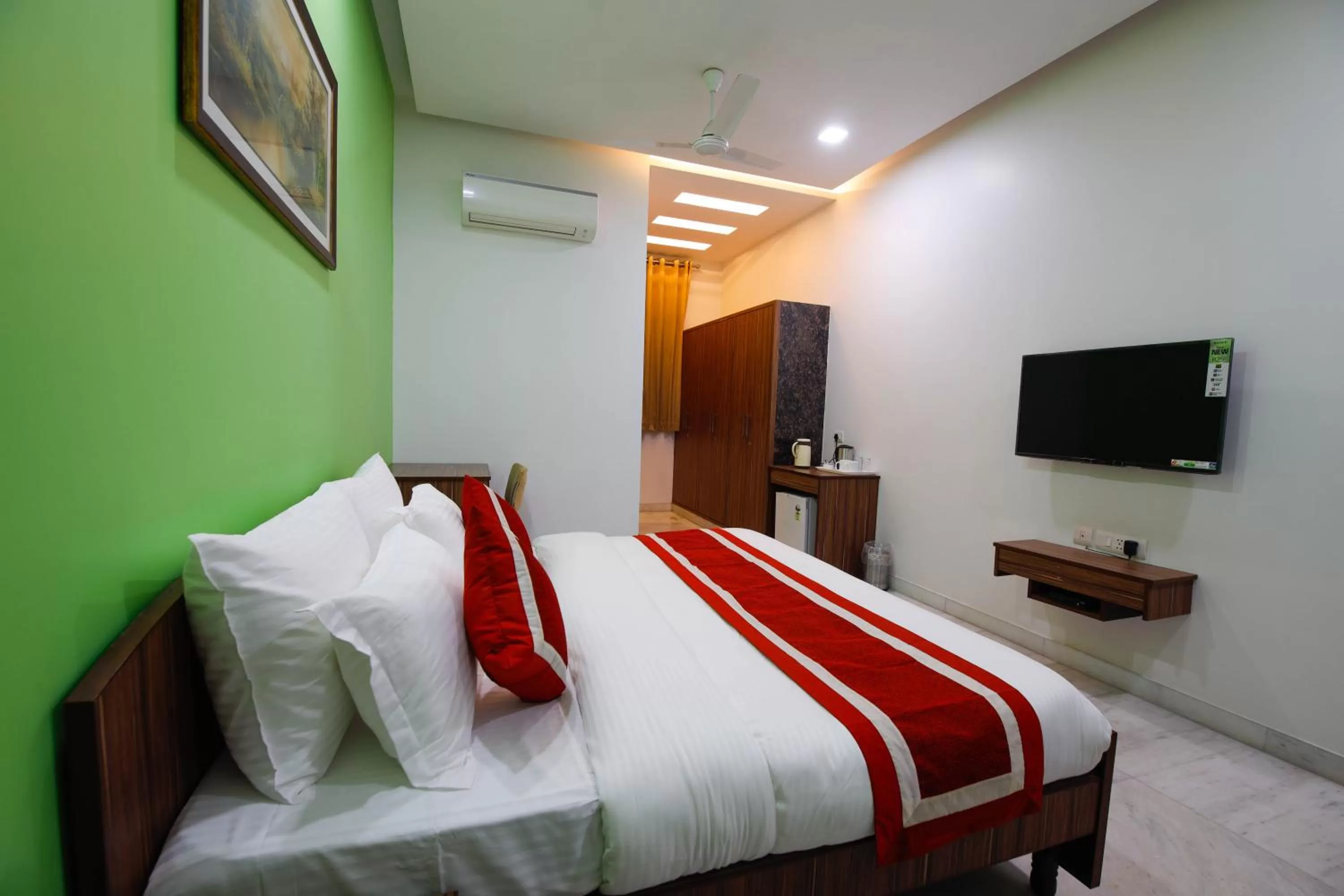 Bed in Peepal Tree Residency