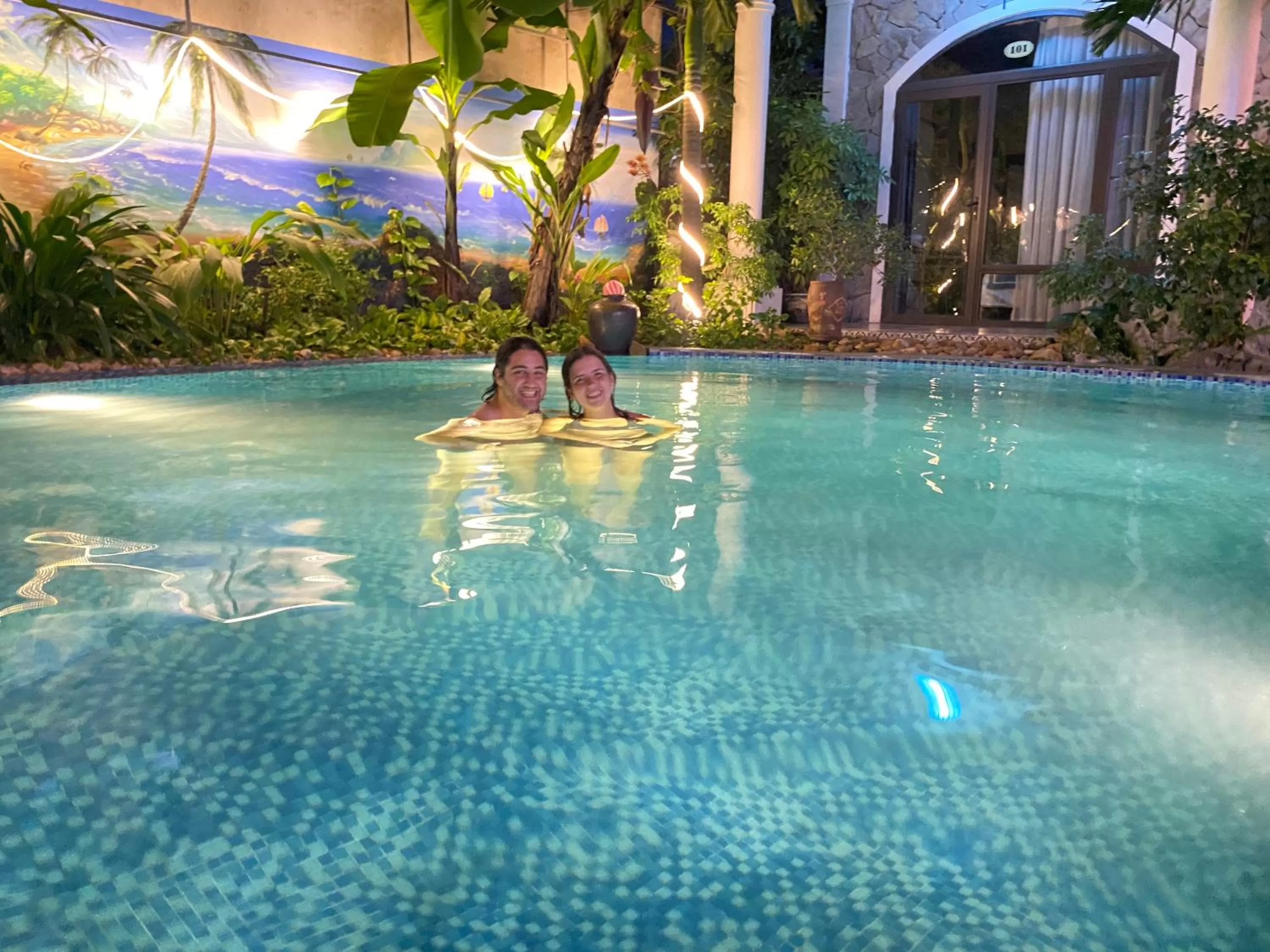 Pool view in Tam Coc Full House Homestay