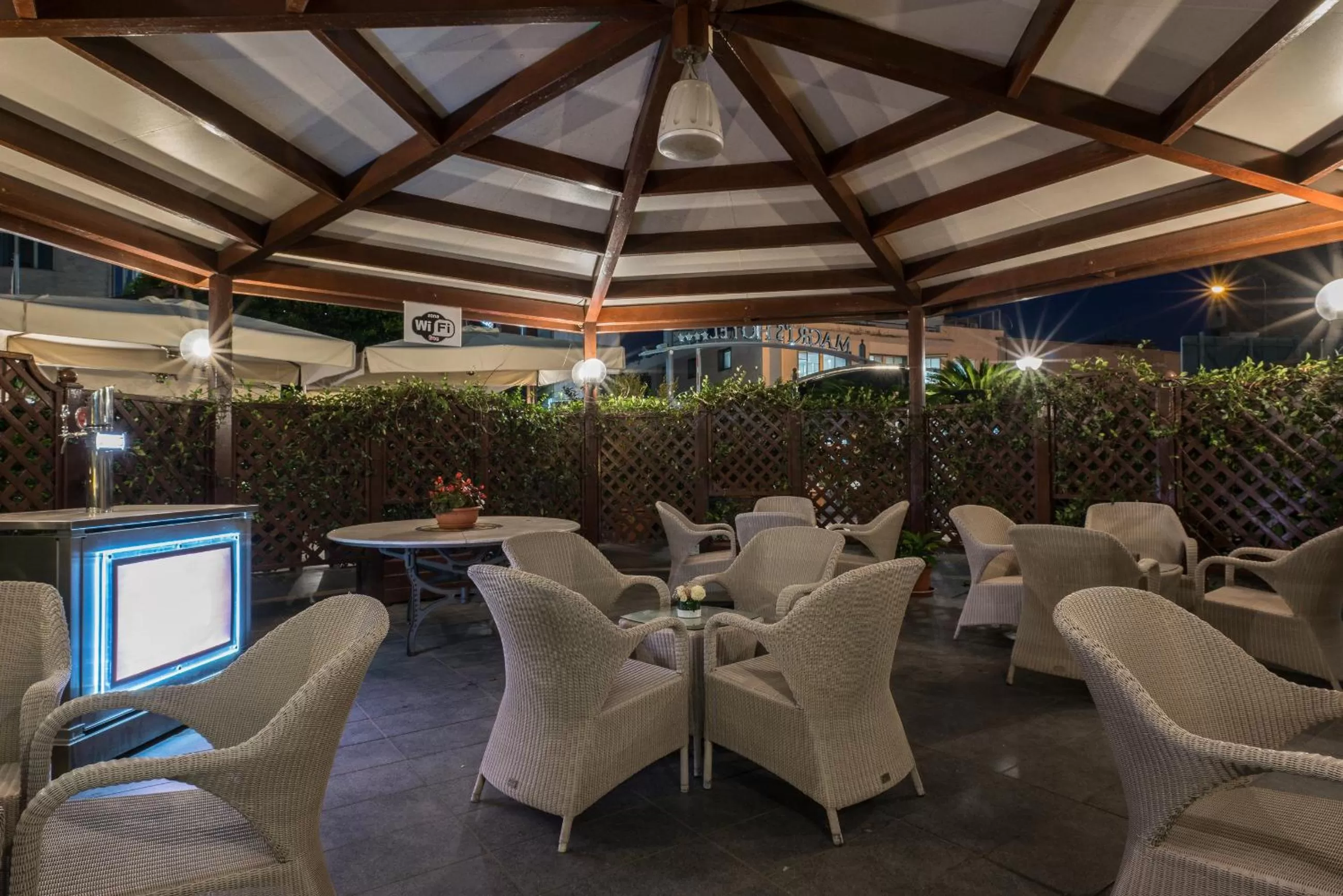 Decorative detail in Magri's Hotel