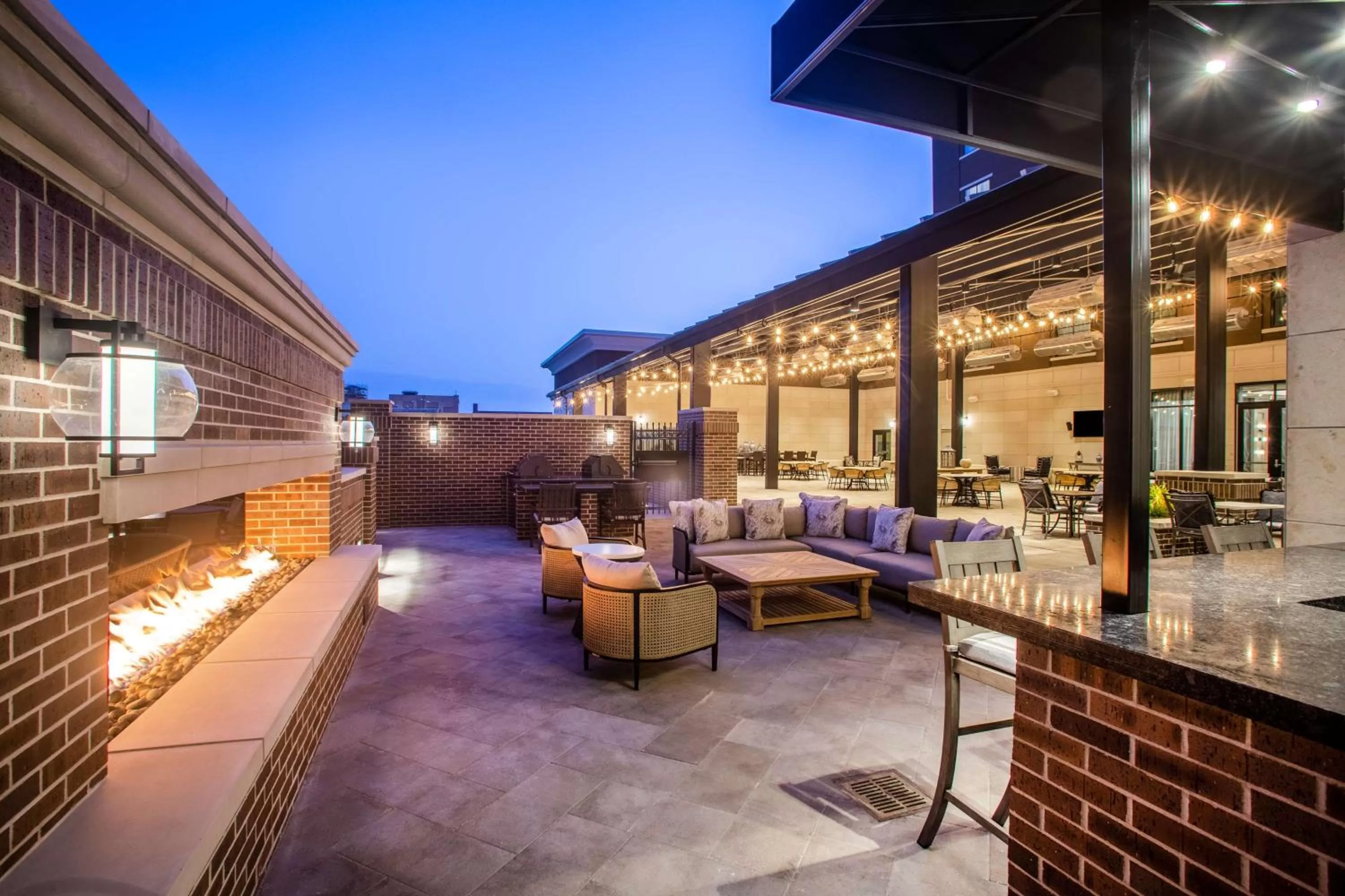 Patio in Homewood Suites By Hilton Salina/Downtown, Ks