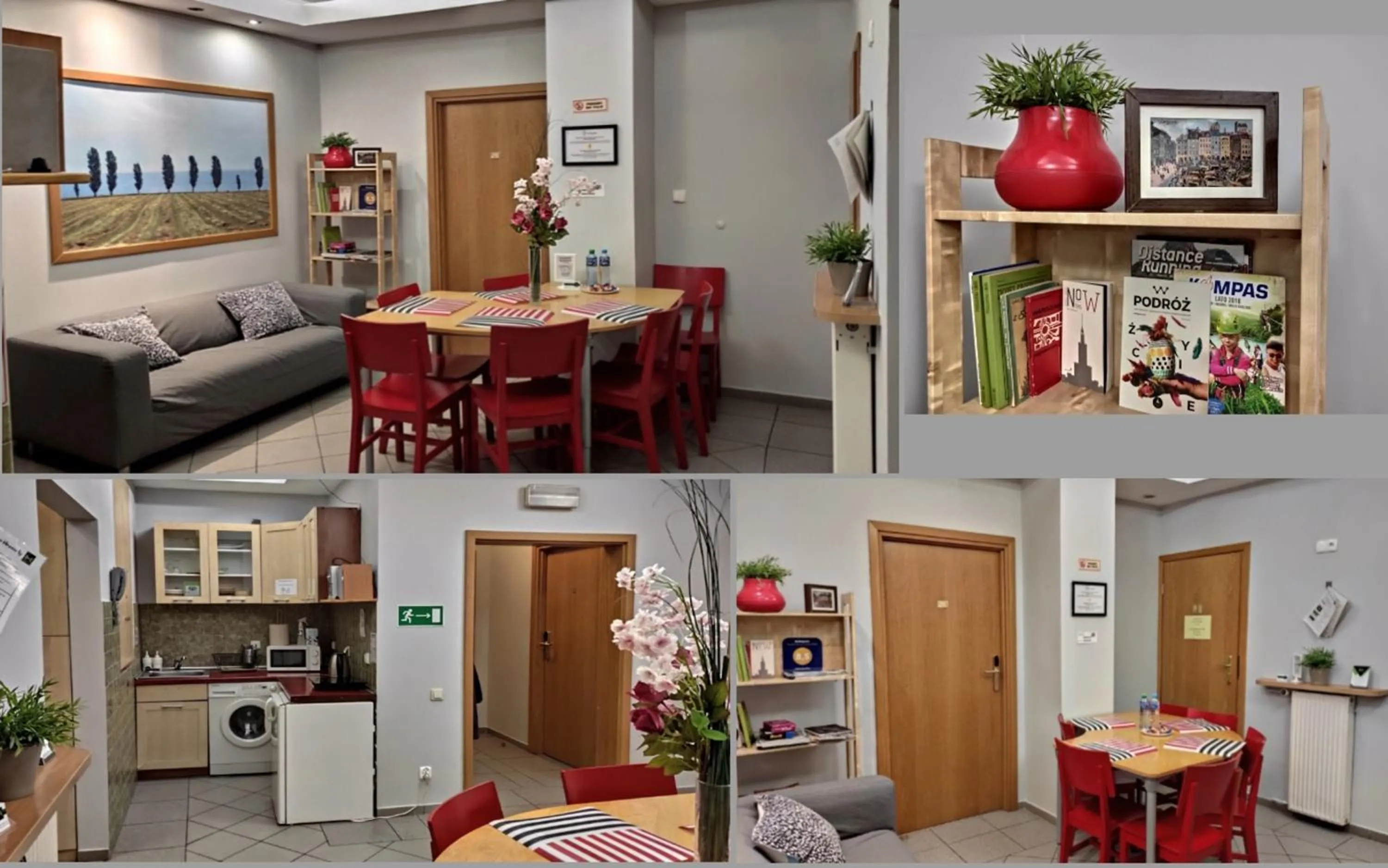 Kitchen or kitchenette in Hostel Helvetia Rooms Warsaw CITY CENTER and OLD TOWN