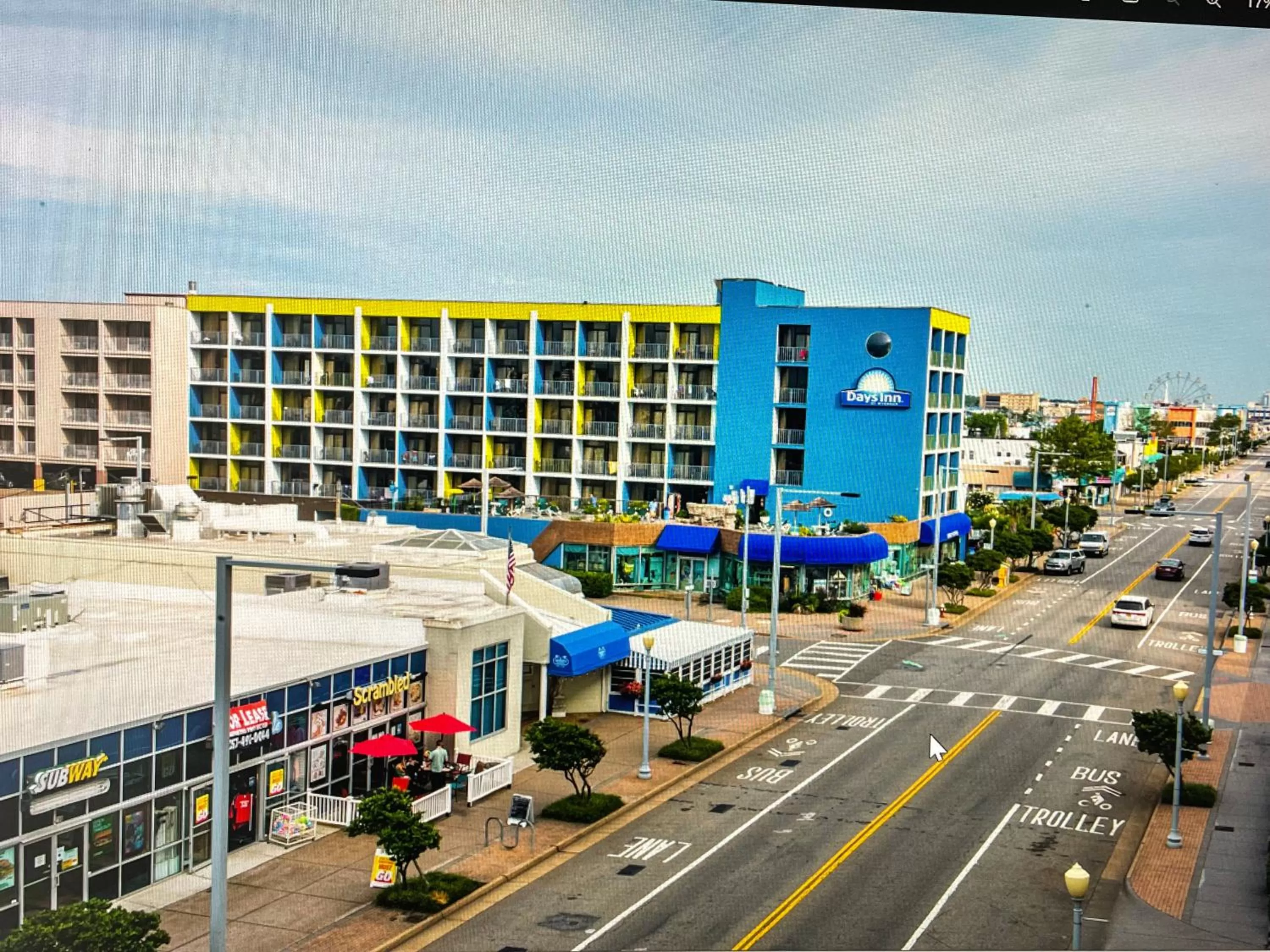 Property building in Days Inn by Wyndham Virginia Beach At The Beach