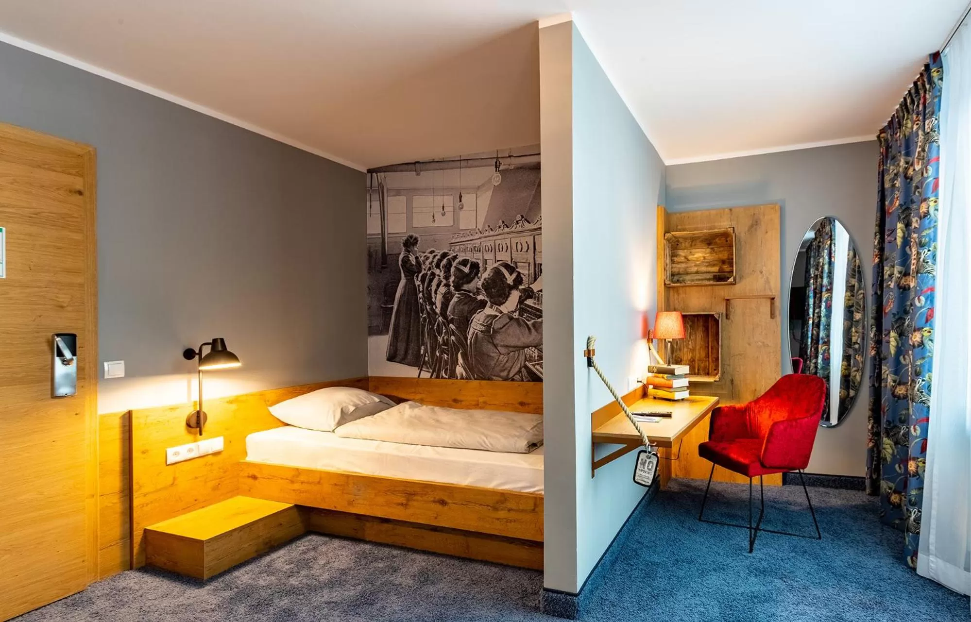 Photo of the whole room, Bed in tinyTwice Hotel Bonn