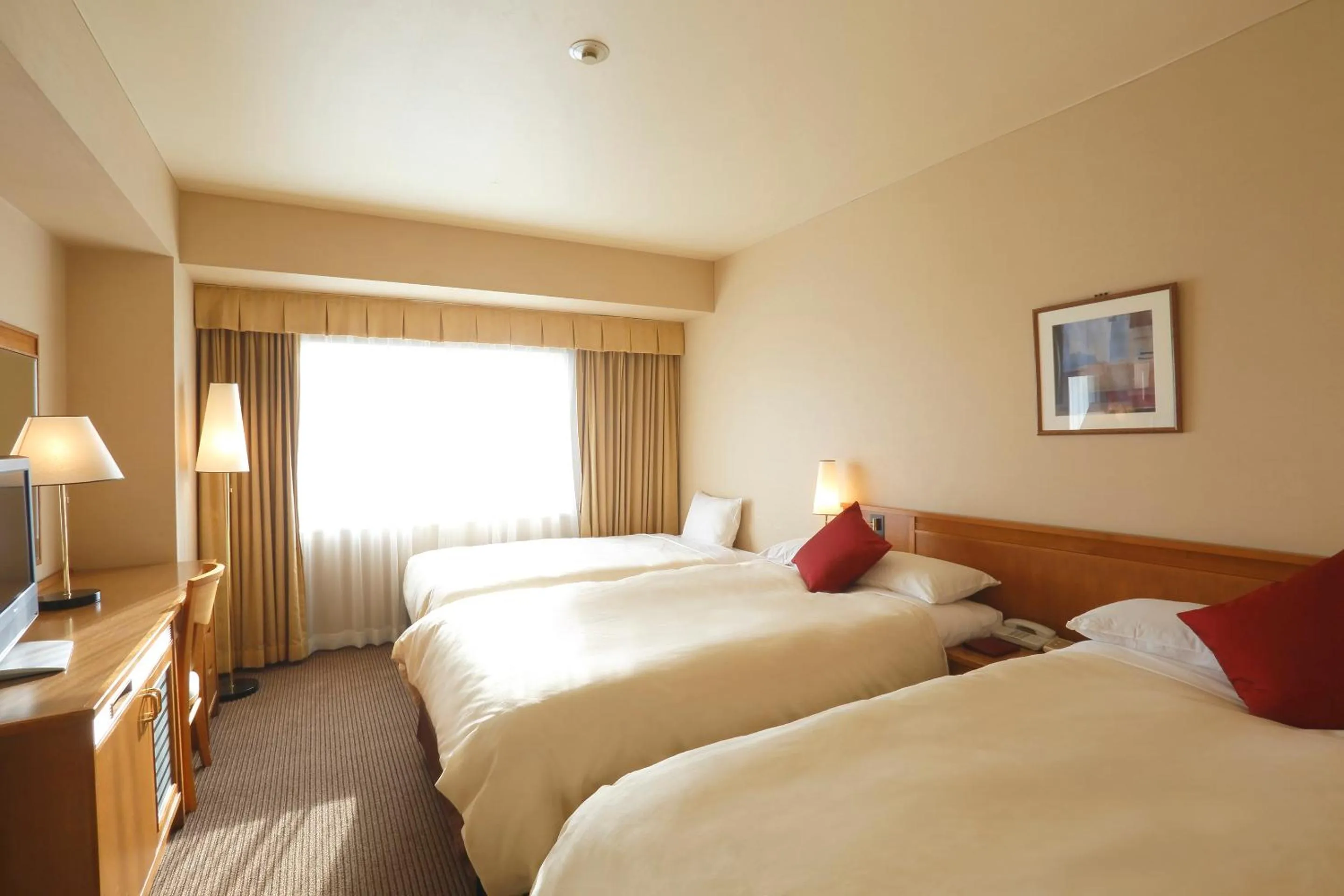 Photo of the whole room, Bed in Dai-ichi Hotel Ryogoku