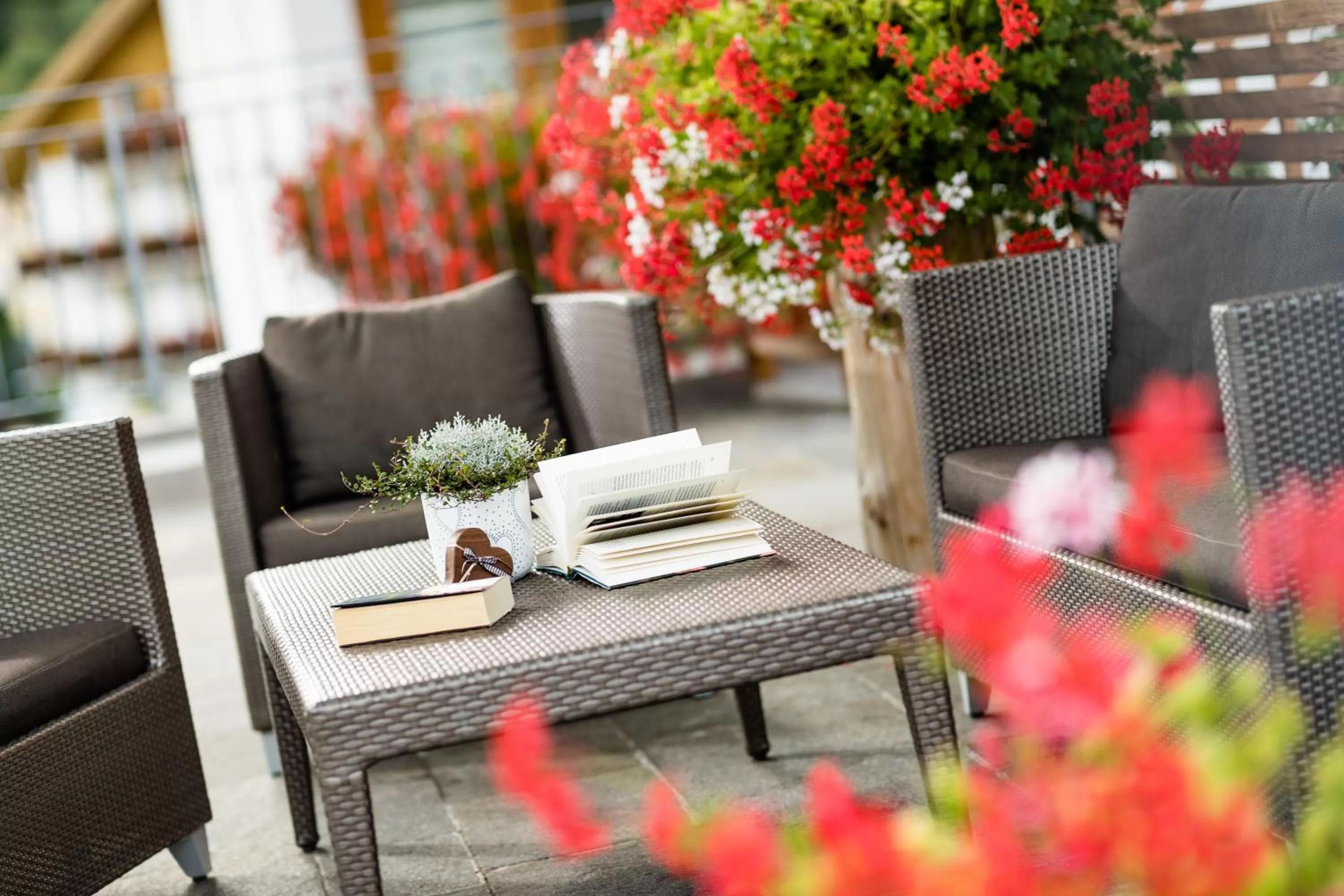 Patio in Boutique Hotel Nives - Luxury & Design in the Dolomites