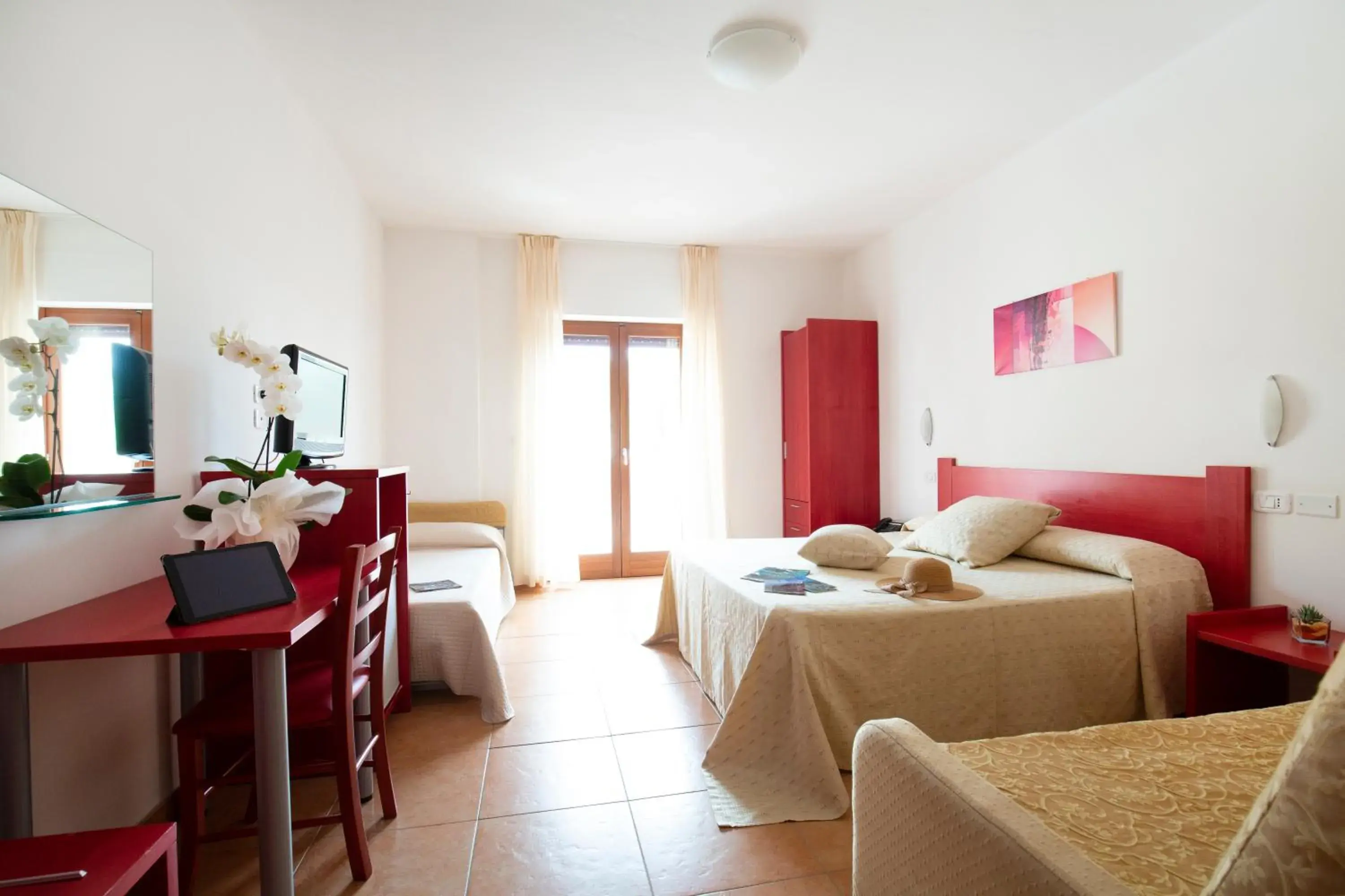Quadruple Room with Balcony in Hotel Delle More Quadruple Room with Balcony in Hotel Delle More