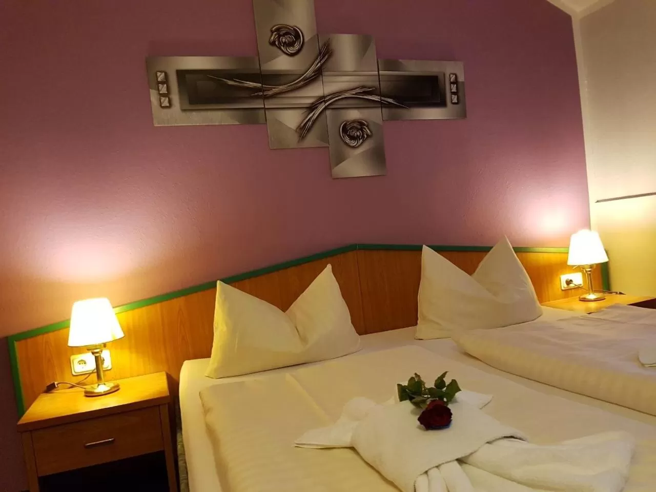 Bed in GreenLine Ferienhotel Forelle