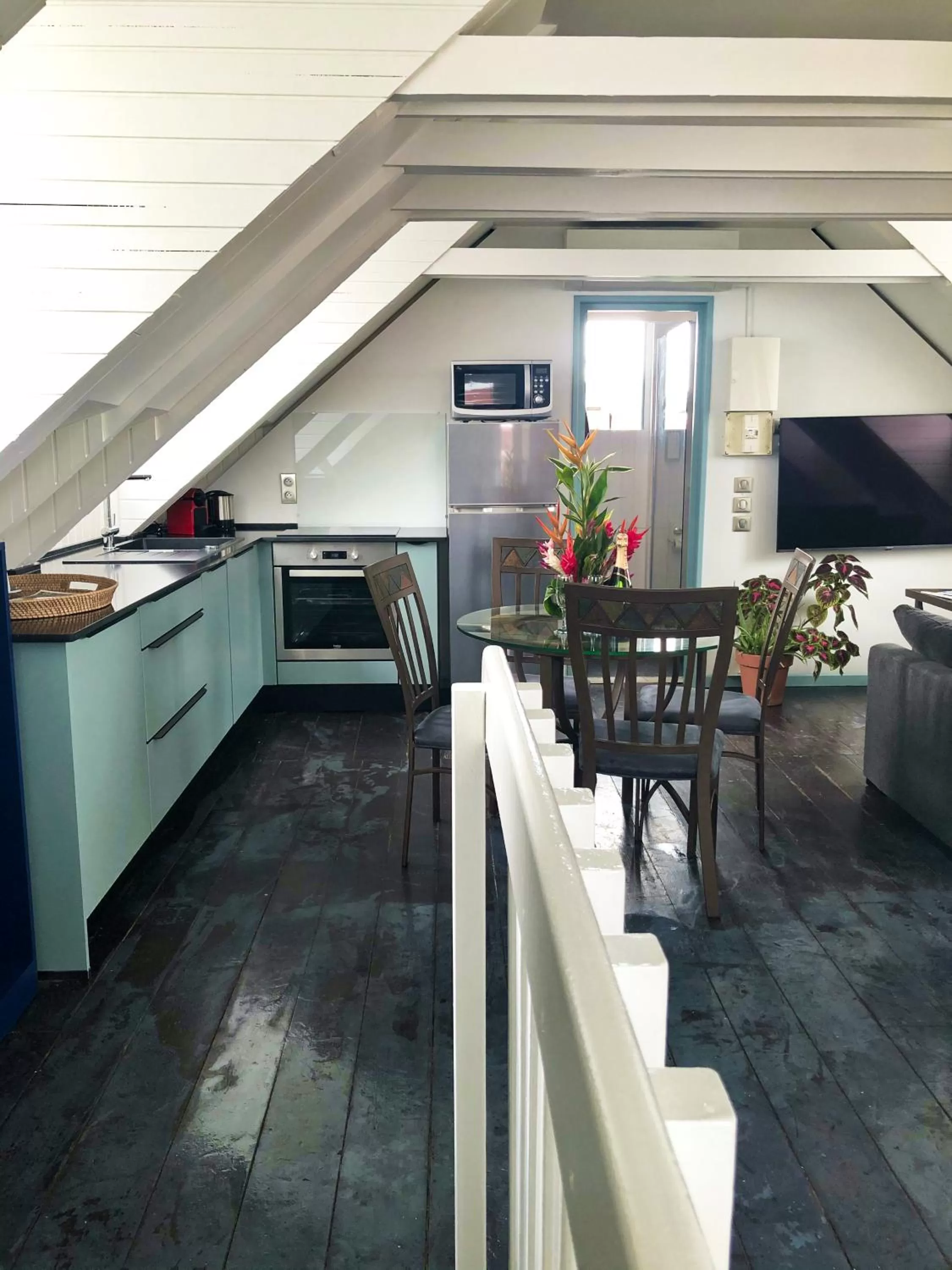 Kitchen or kitchenette in Eclipse Belle Etoile Appart'hôtel