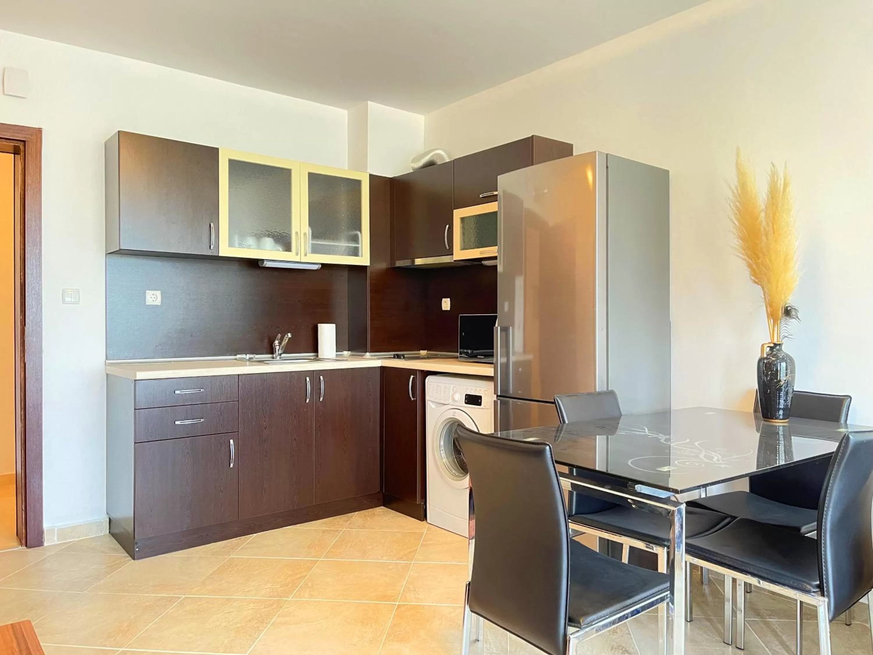Kitchen or kitchenette in Ravda Family Resort. Park&Sea