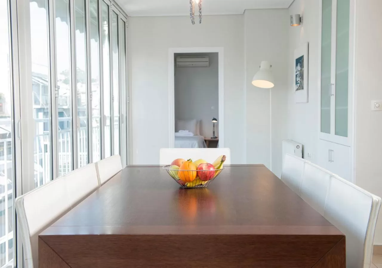 Dining area in Athens Studios