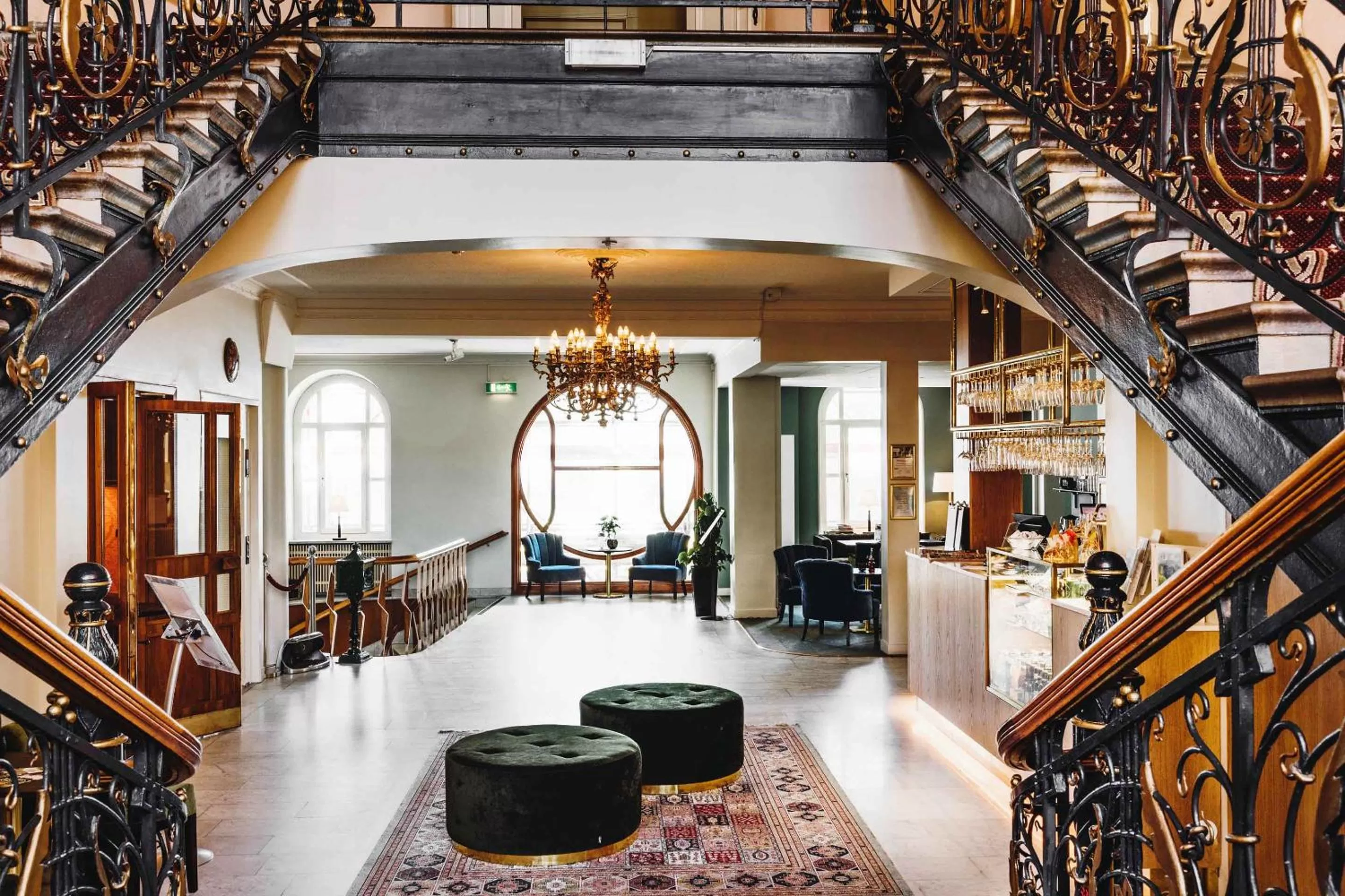 Lobby or reception in Piteå Stadshotell