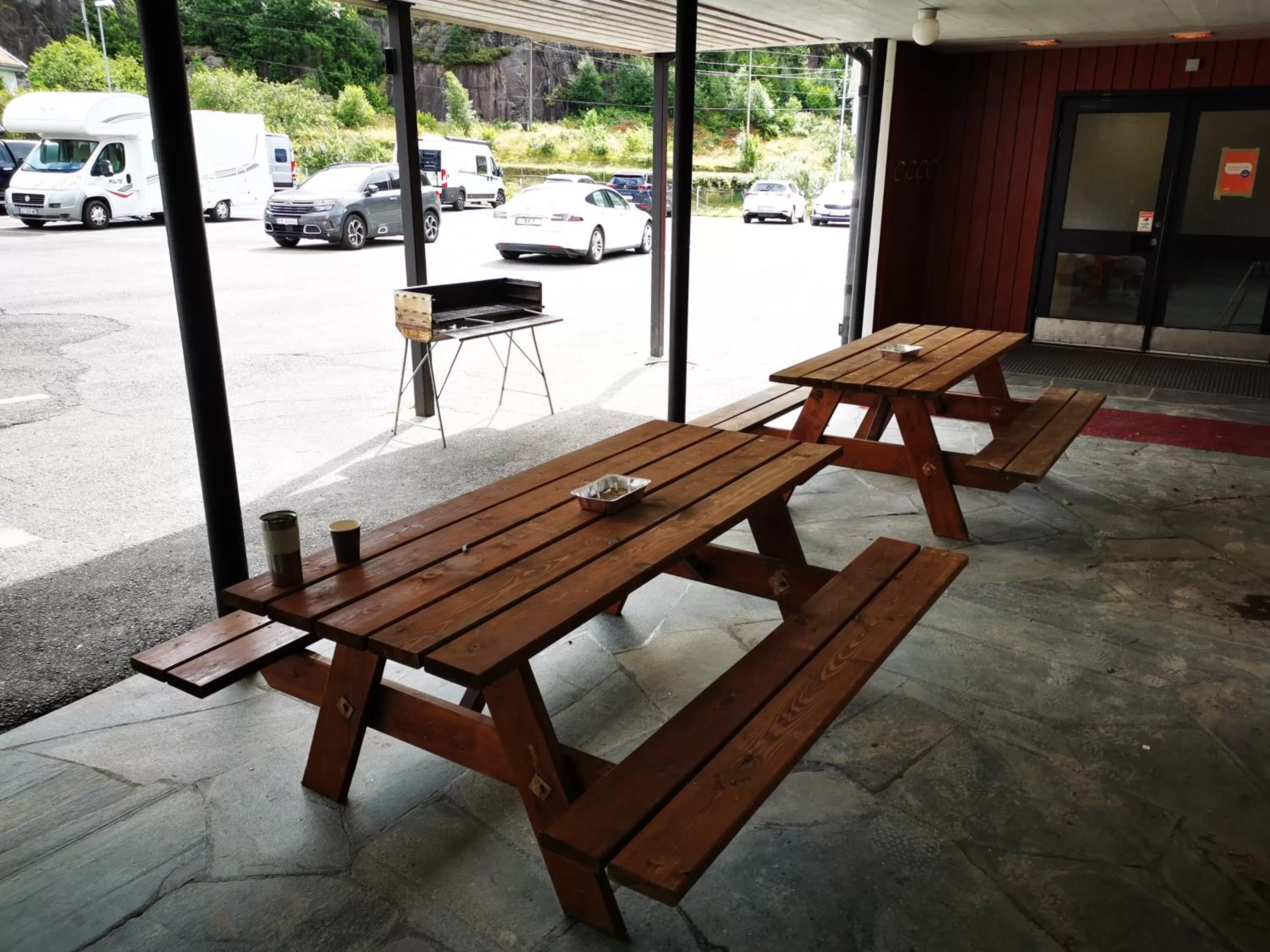 Seating area in Brufjell Hostel & Parking