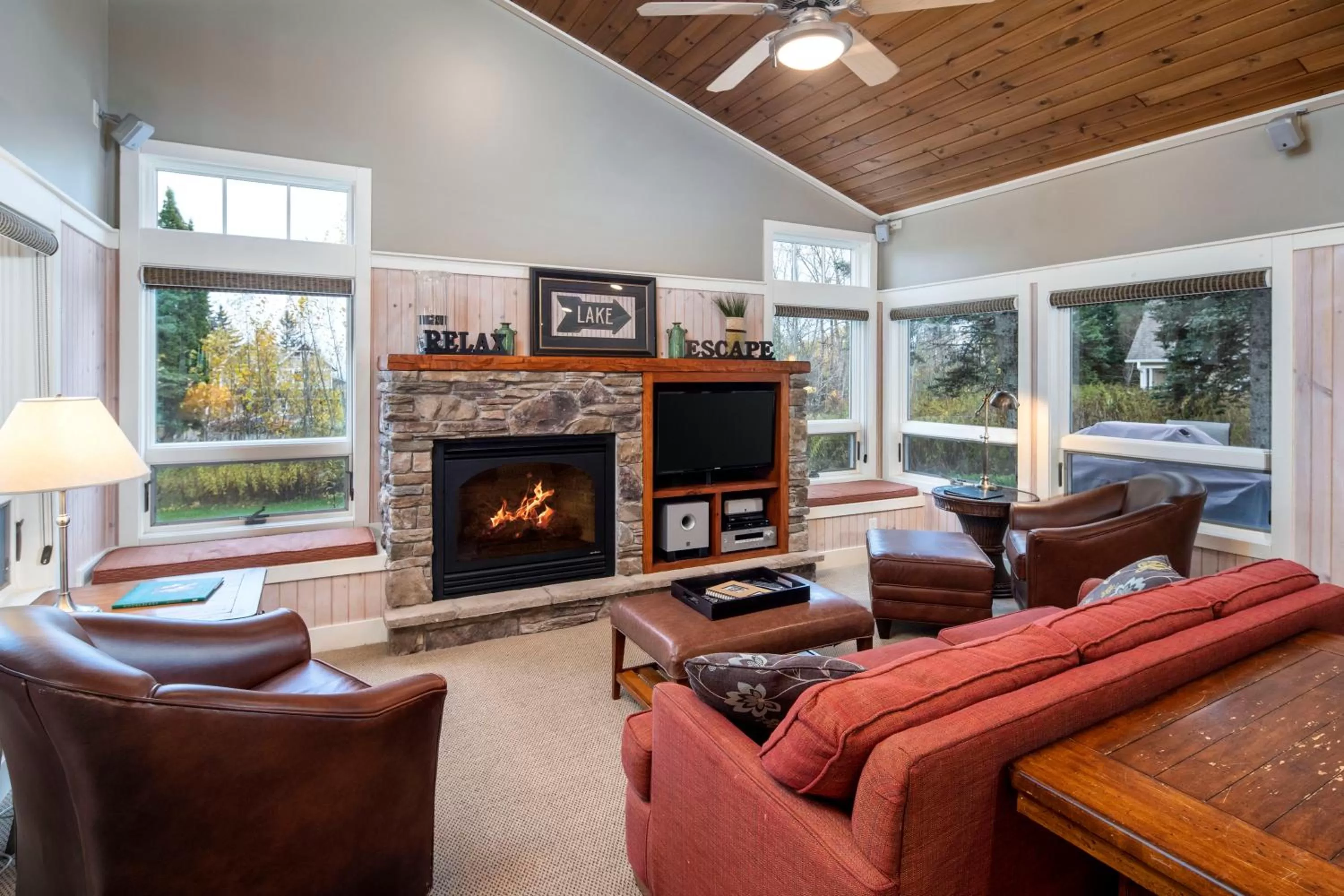 Living room in Larsmont Cottages