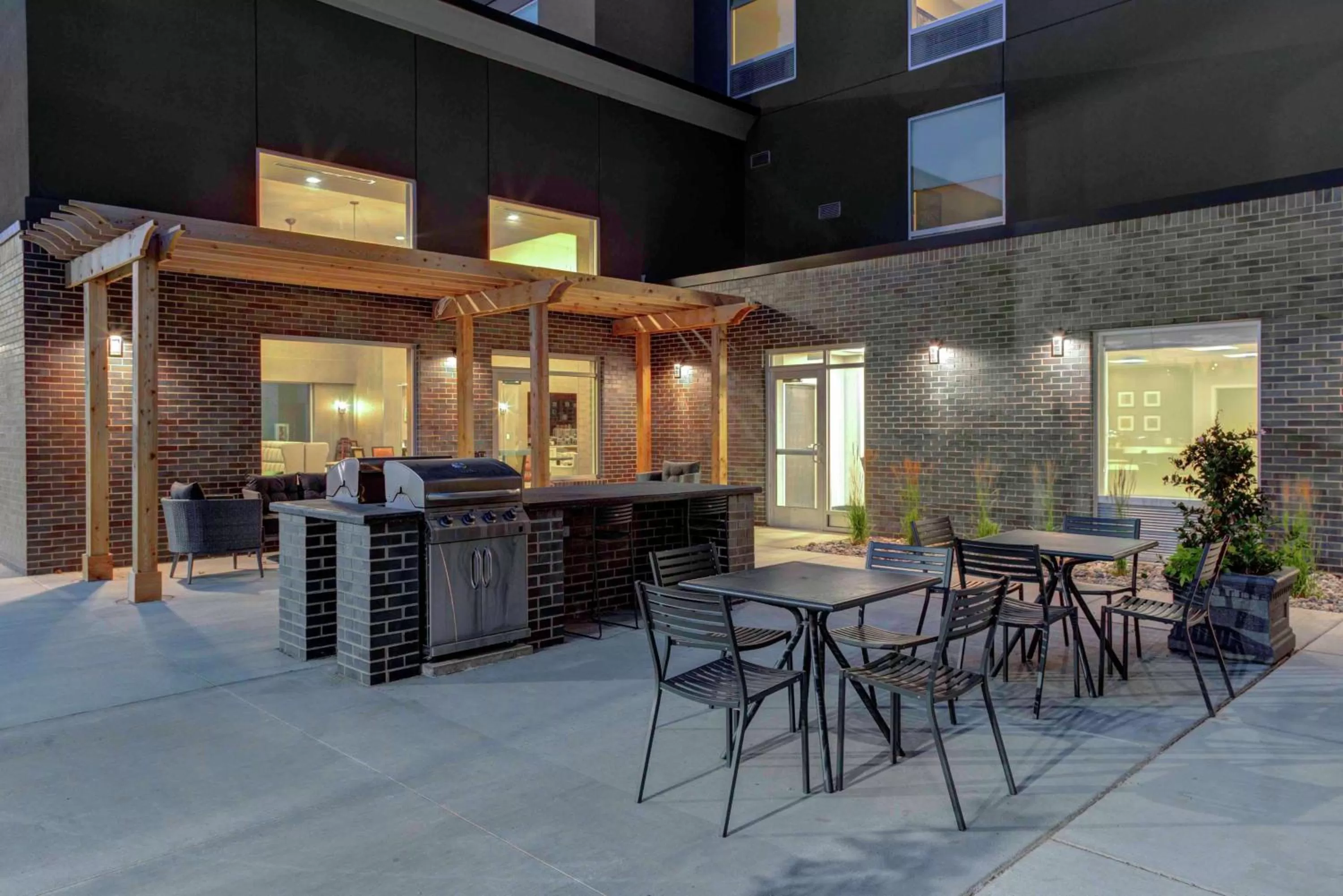 Patio in Homewood Suites By Hilton Lansing Eastwood