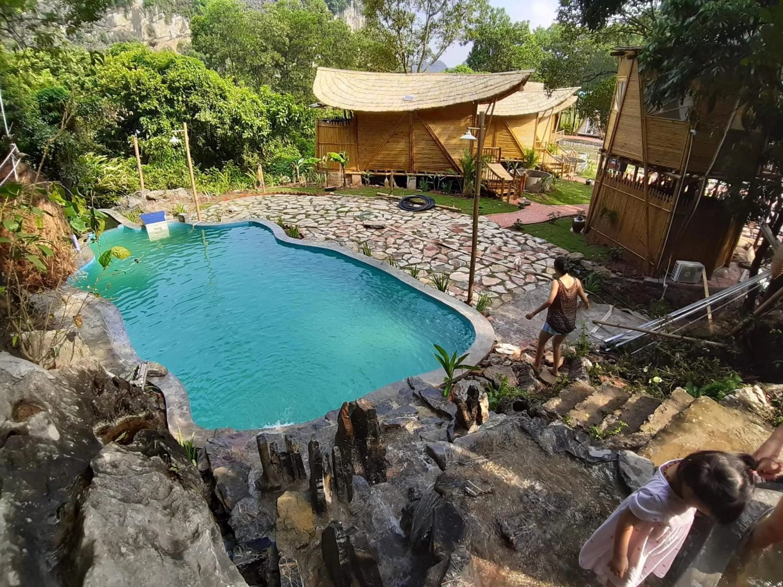 Pool view in Trang An Lamia Bungalow
