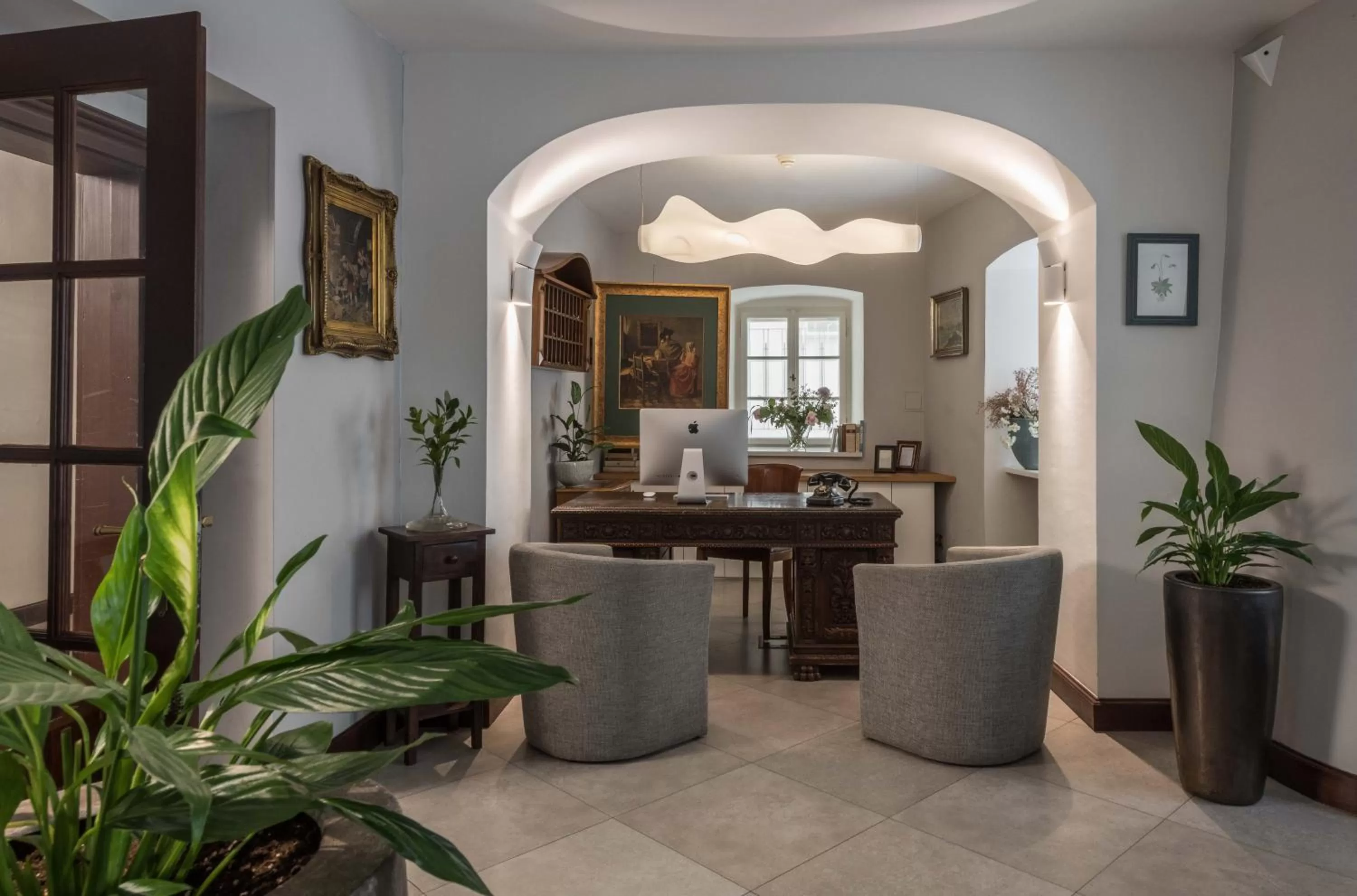 Lobby or reception in Monastery Garden Prague