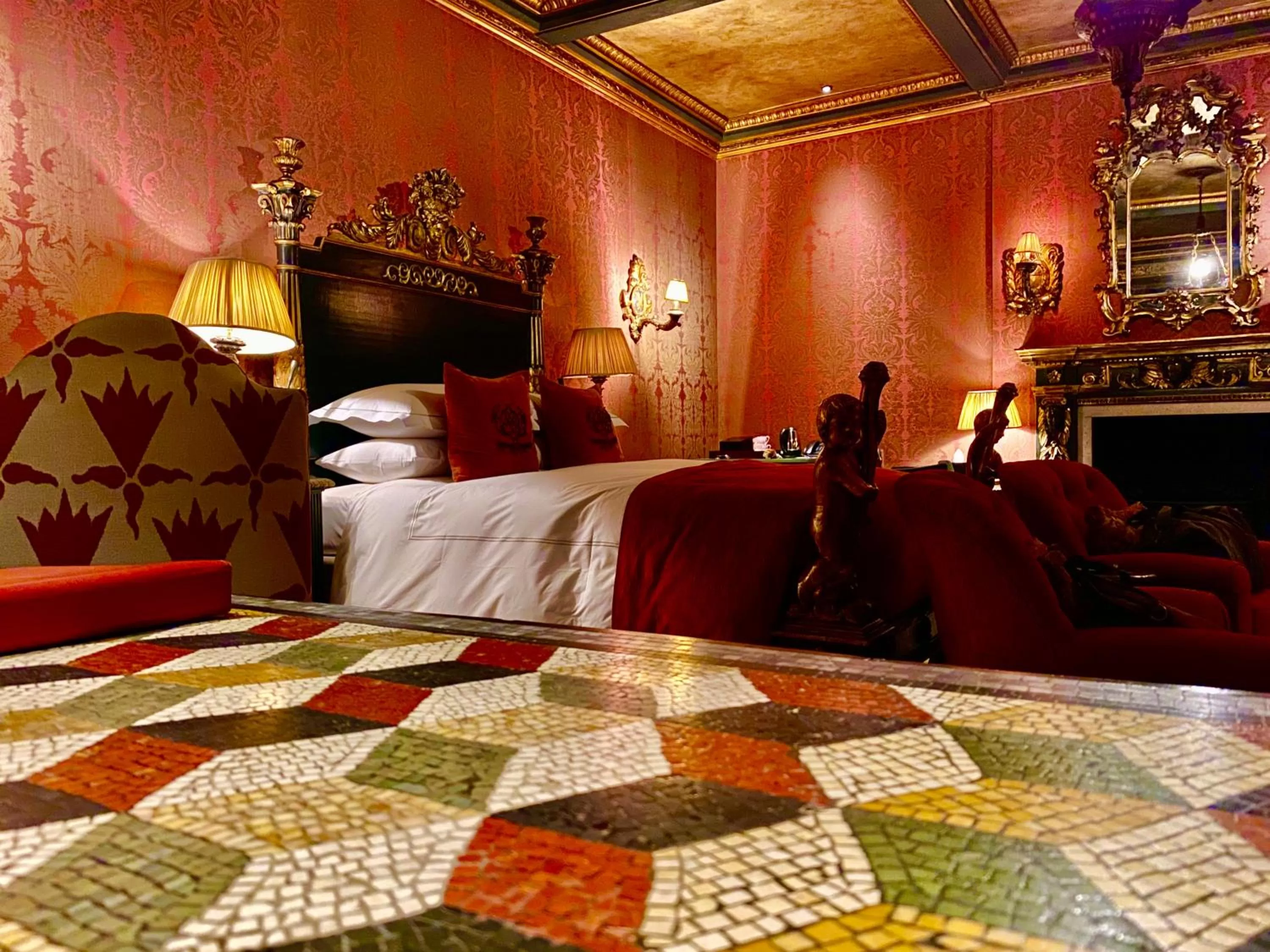 Decorative detail, Bed in Great Fosters - Near Windsor