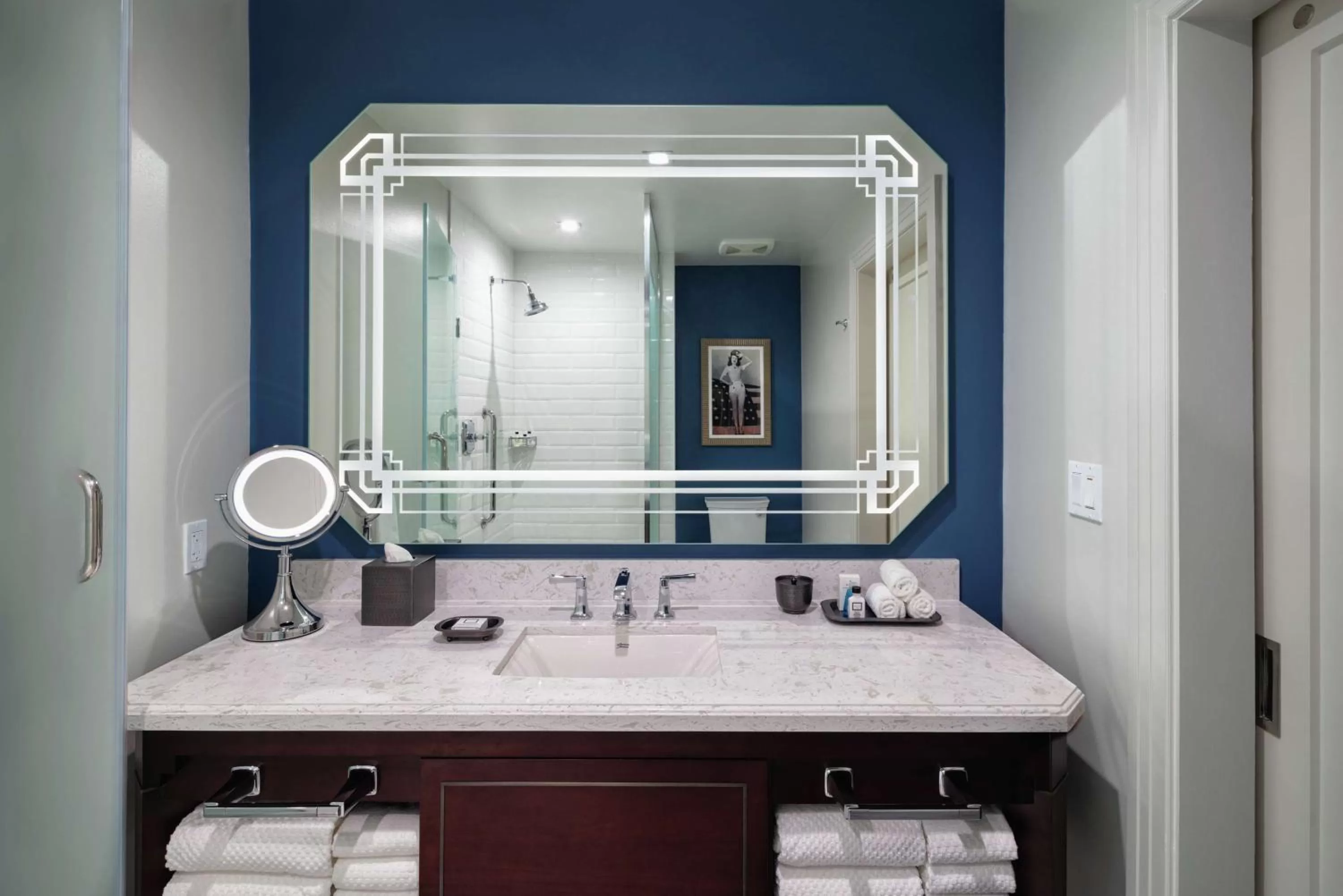 Bathroom in The Higgins Hotel New Orleans, Curio Collection by Hilton