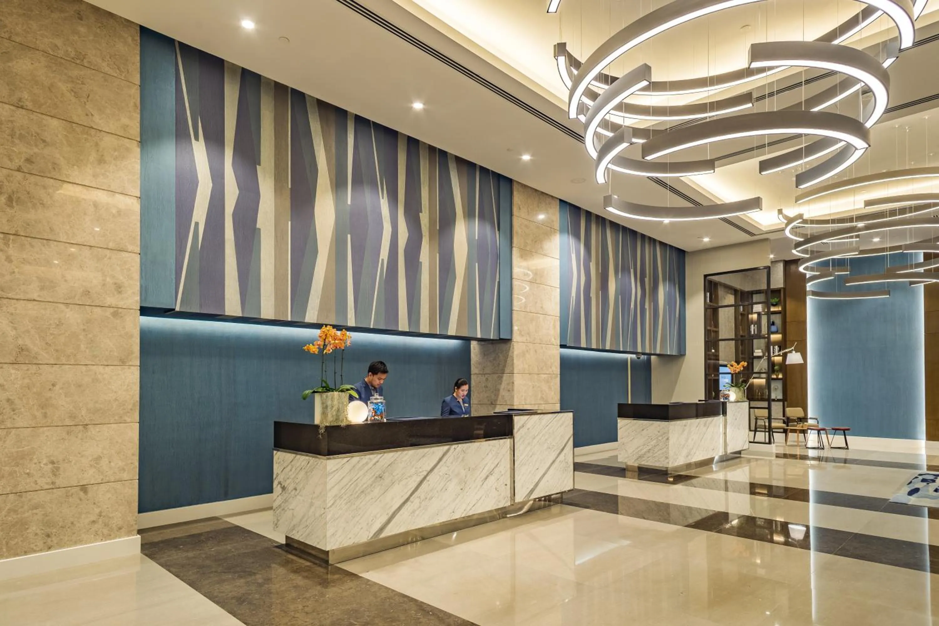 Lobby or reception in Citadines Bay City Manila