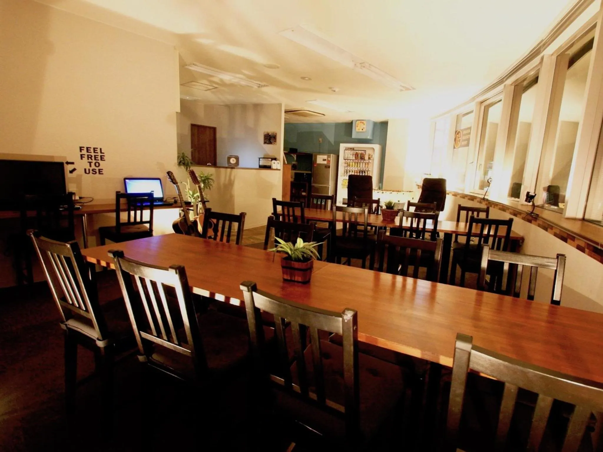 Communal lounge/ TV room in Osaka Guesthouse Nest