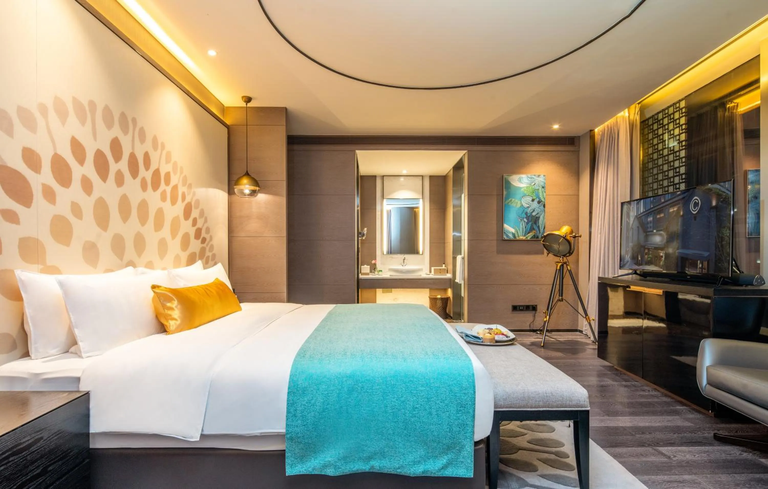 Bedroom, Bed in Cachet Boutique Kunming Artime 昆明彩云里凯世精品酒店