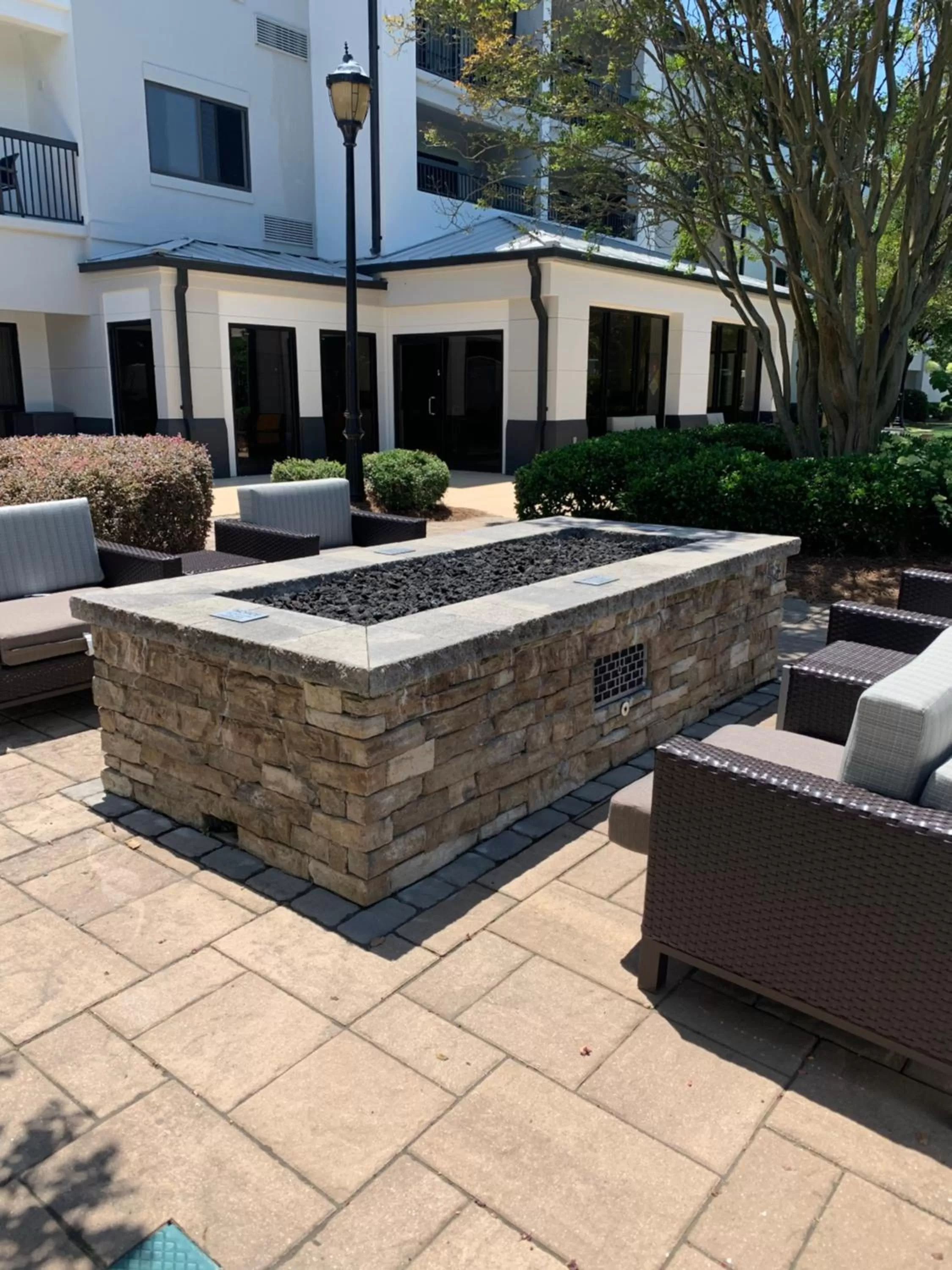 Patio in Courtyard by Marriott Charlotte Ballantyne